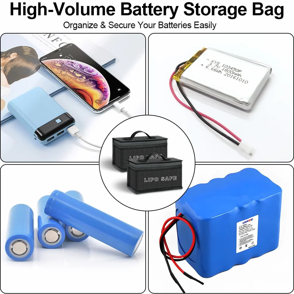 Lipo Safe Bag Ognioodporna 20x11x11 cm Torba Ognioodporna Lipo Battery Storage Przeciwpożarowa