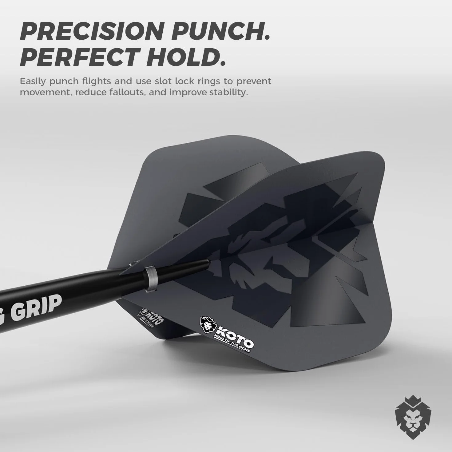 KOTO - Flight Lock Punch Machine, biały dziurkacz lotkowy, pasujące otwory w Twoich piórach