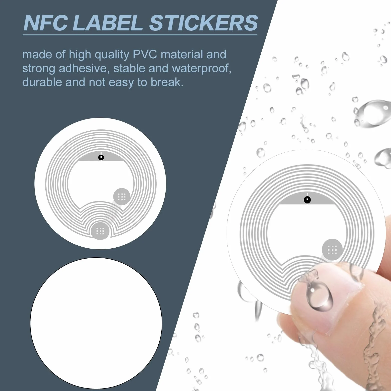 Naklejki na etykiety CHRI NFC, 50 sztuk, Nfc Tagi Ntag215 Homekit Rfid Chip do wszystkich telefonów komórkowych i urządzeń obsługujących NFC