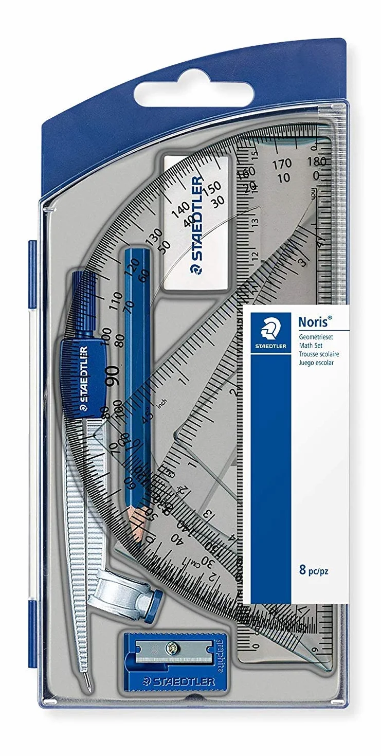 STAEDTLER 550 60 S8 zestaw geometryczny 8 elementów w etui