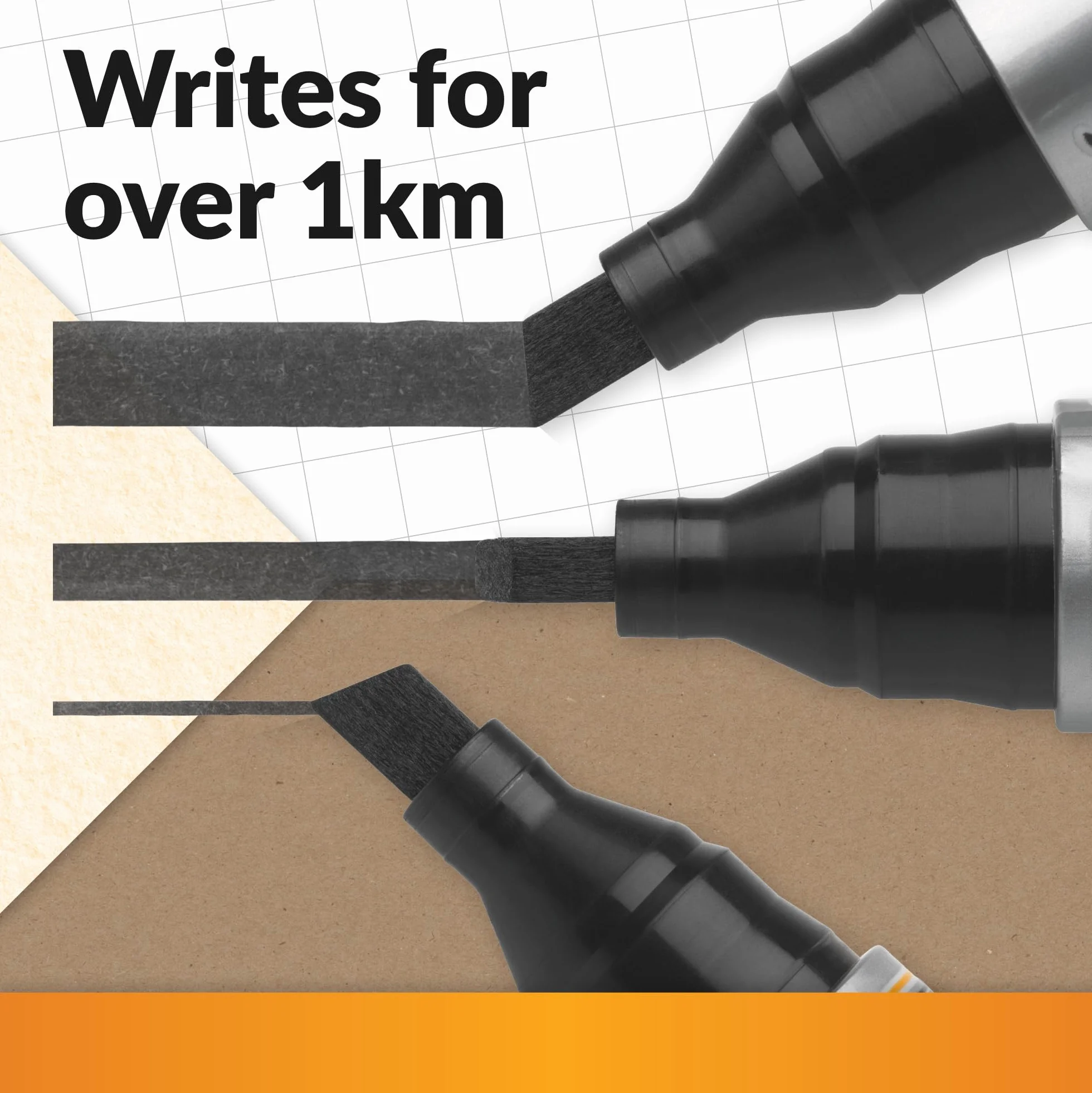 BIC Marking 2300 Ecolutions Marker czarny ścięta końcówka Pudełko 12szt