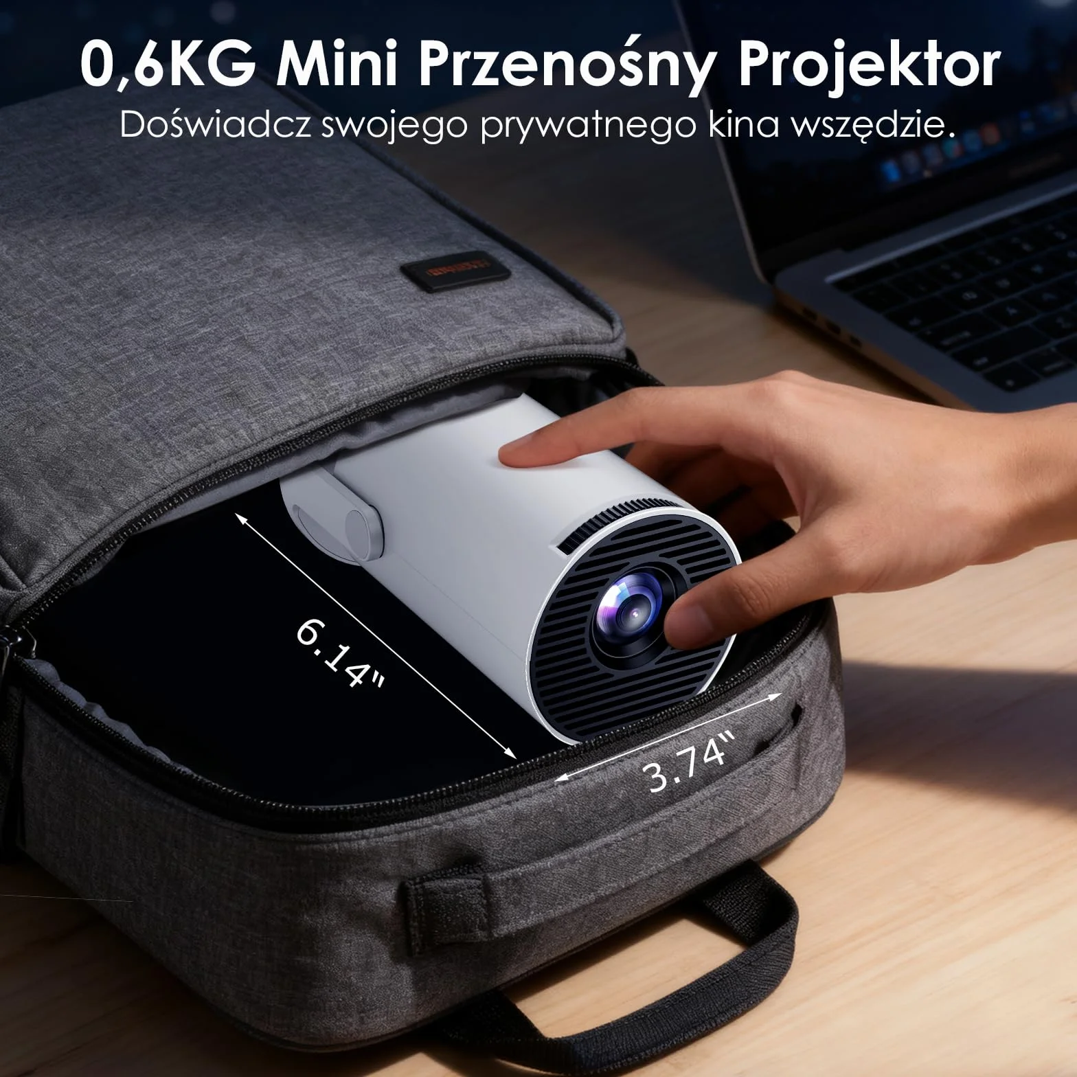 Projektor WOLFANG 4K 20000 luksów Android 11.0 1080P