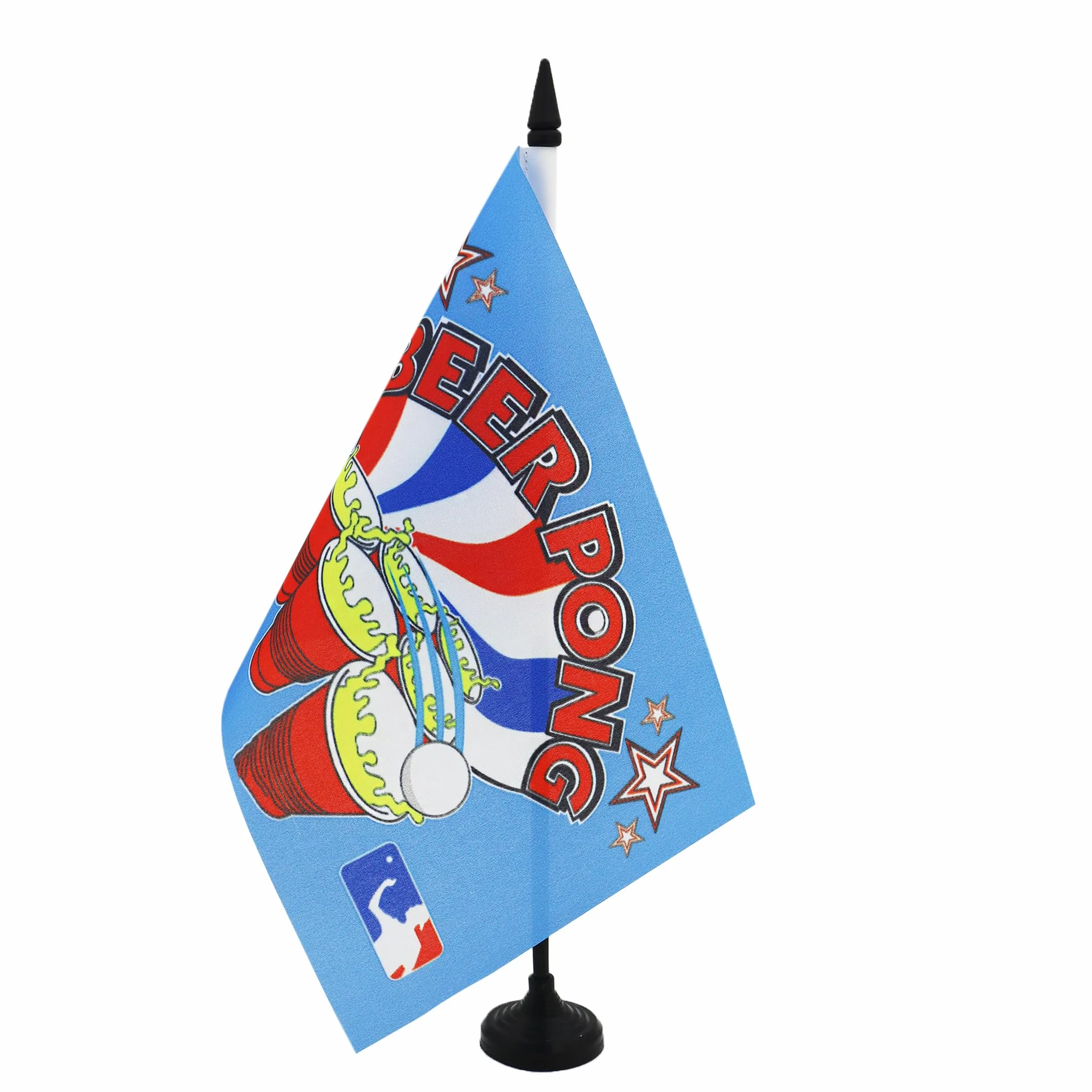 AZ FLAG Flaga Stołu Piwa Ponga 21x14 cm Poliester Beer Pong Flaga z Podstawą