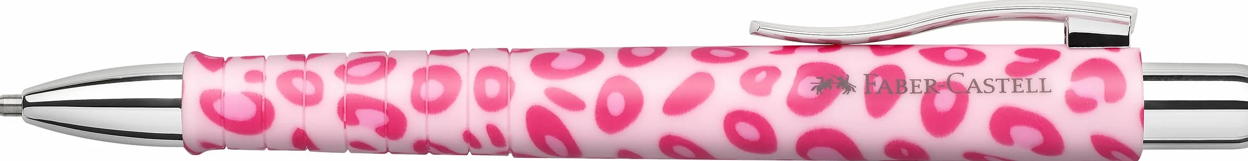 FABER-CASTELL Poly Ball długopis Leo Sugarspots różowy 2 sztuki z wymiennym wkładem XB odporny na zmywanie