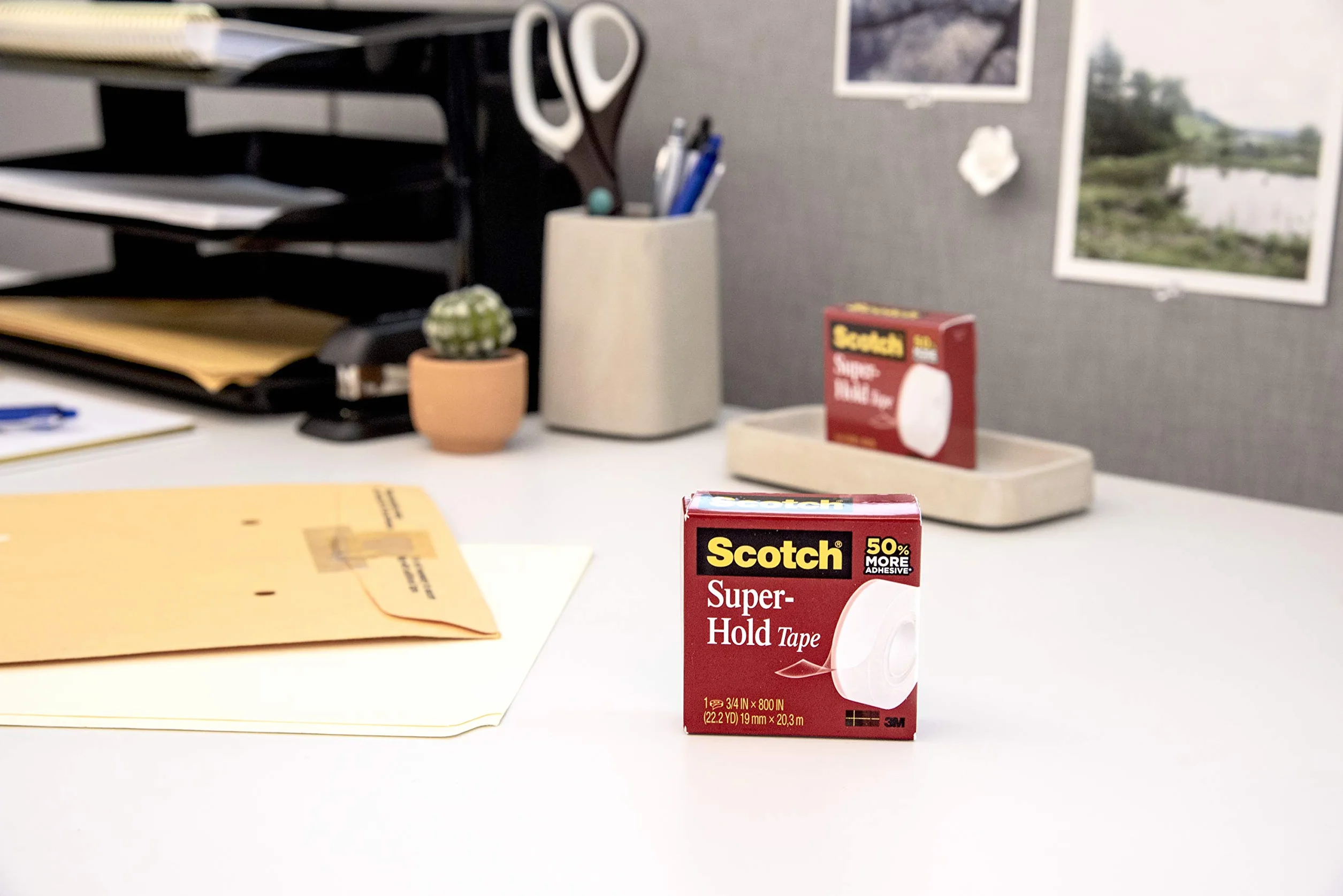 Scotch Super-Hold Tape – 6 rolek, 19 mm x 25,4 m – przezroczysta taśma uniwersalna do szkoły, domu i biura