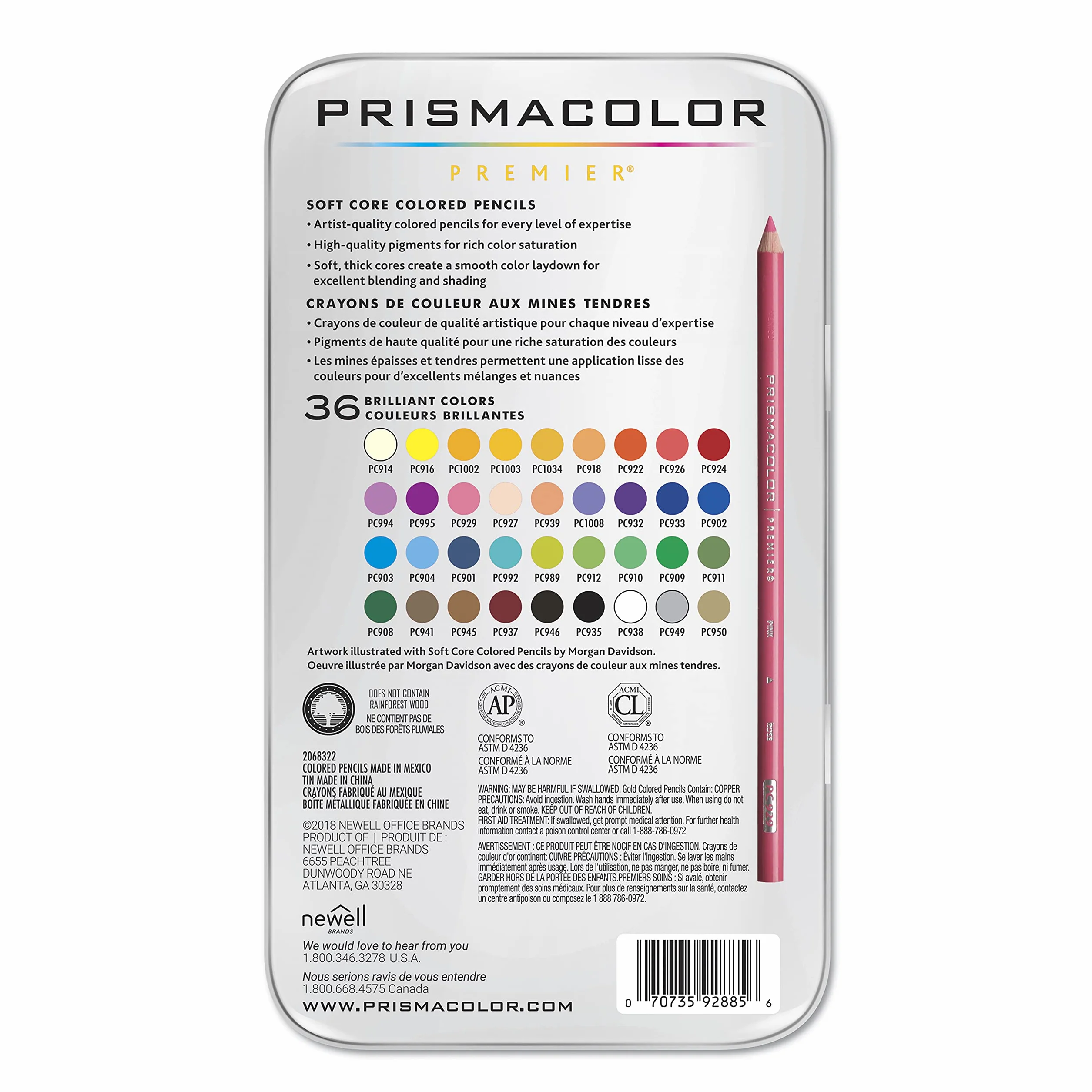 Prismacolor Premier 36-kolorowy zestaw ołówków w pudełku