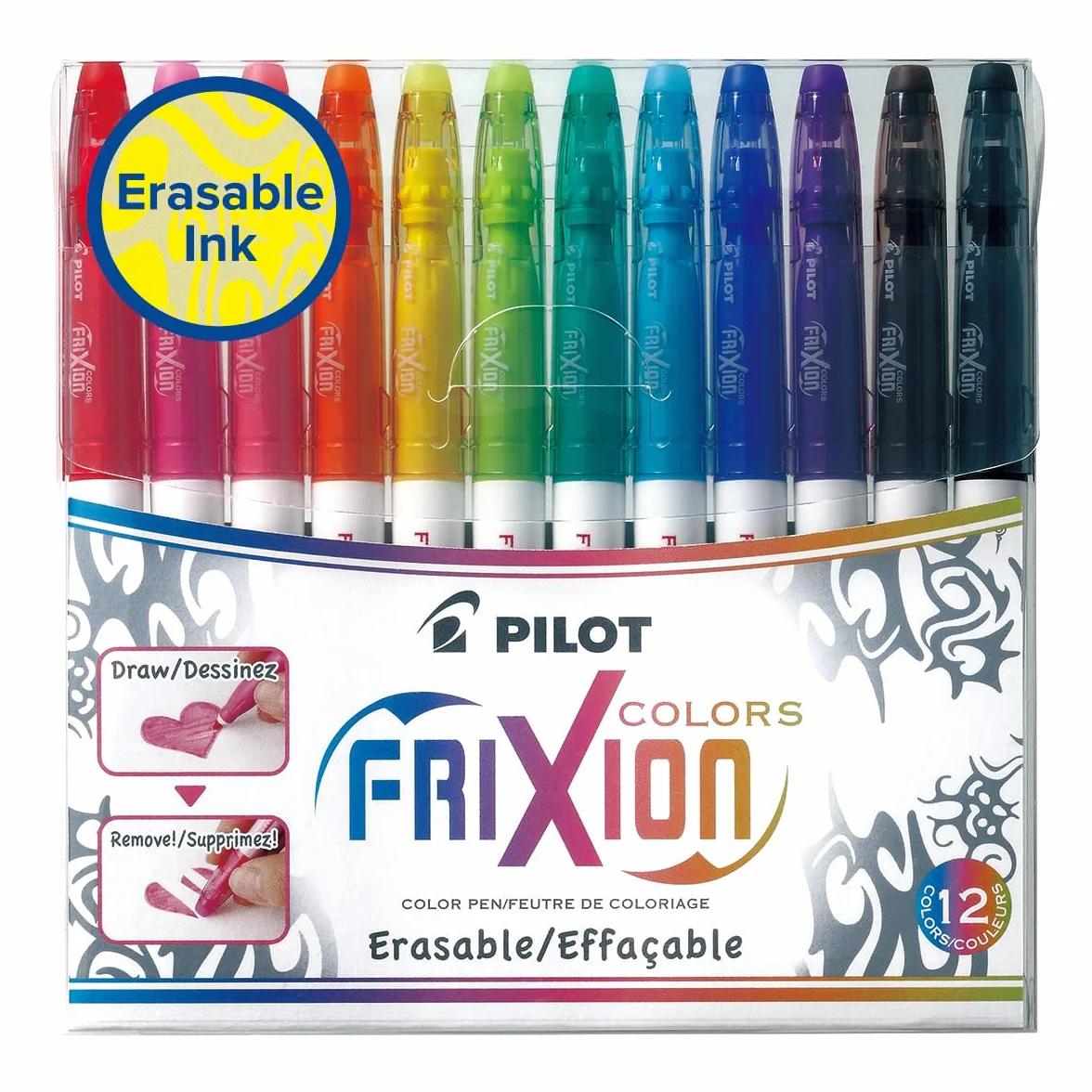Pilot Pen Frixion Marker, Wielokolorowy, 12 sztuk