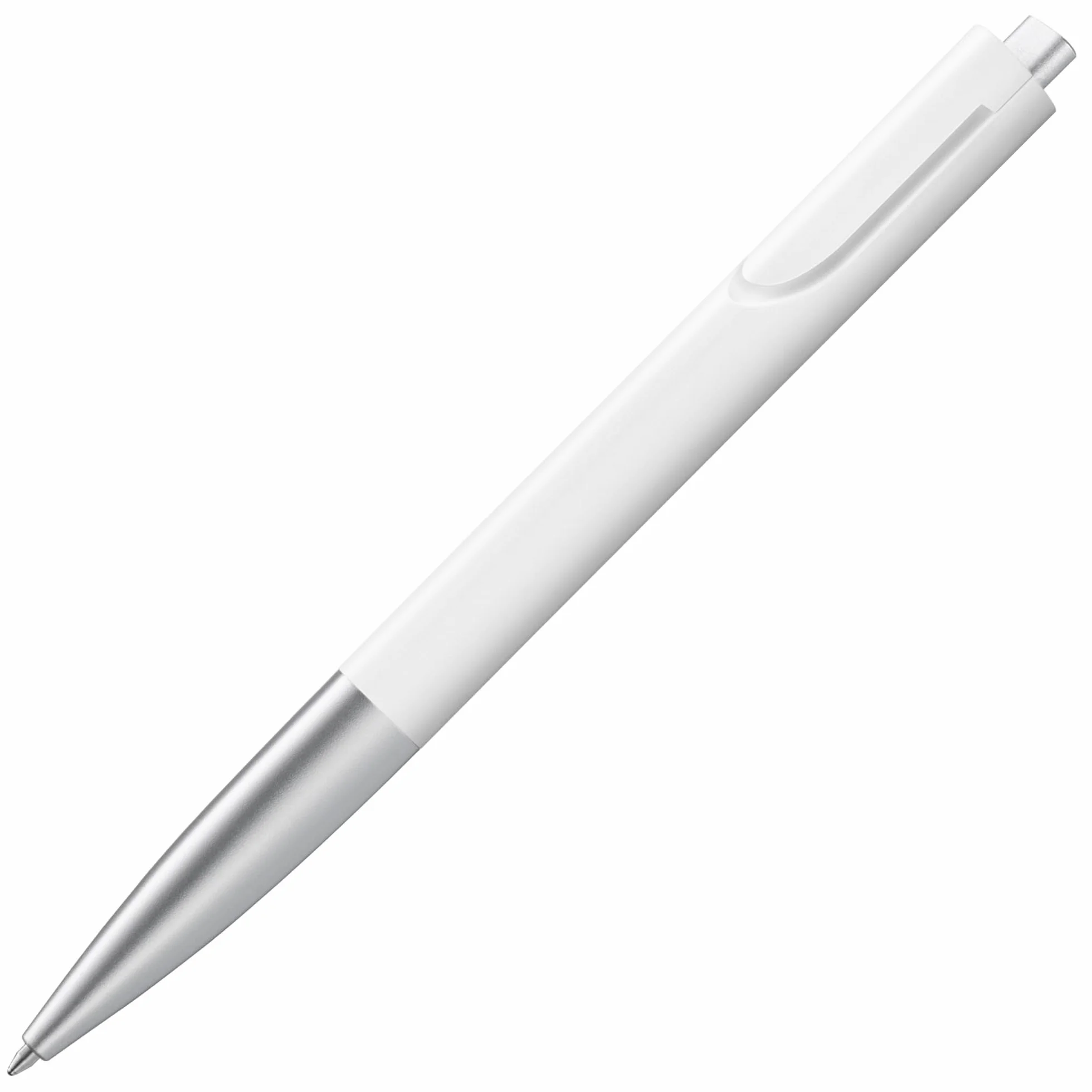 LAMY noto długopis 283 biało-srebrny mechanizm naciskowy wkład o dużej pojemności linia M
