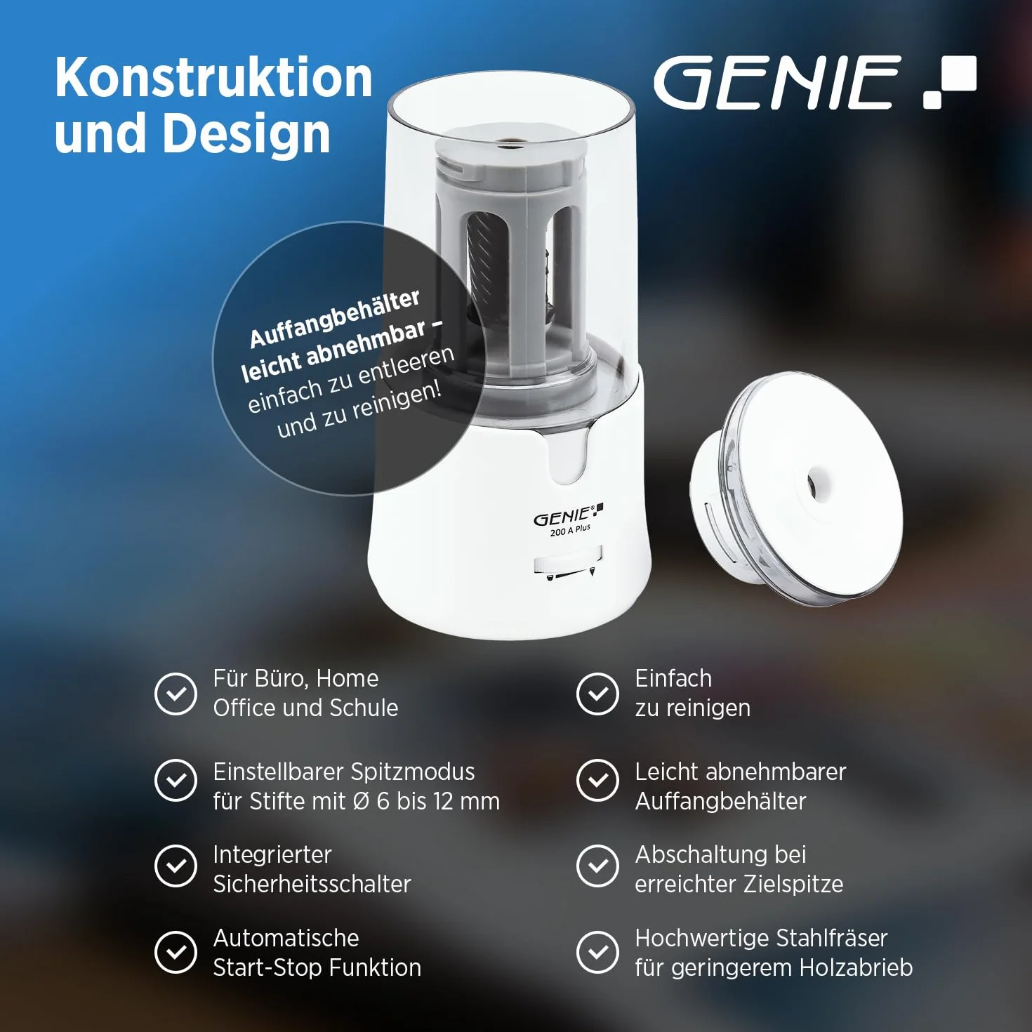 GENIE 200 A Plus elektryczna temperówka biała
