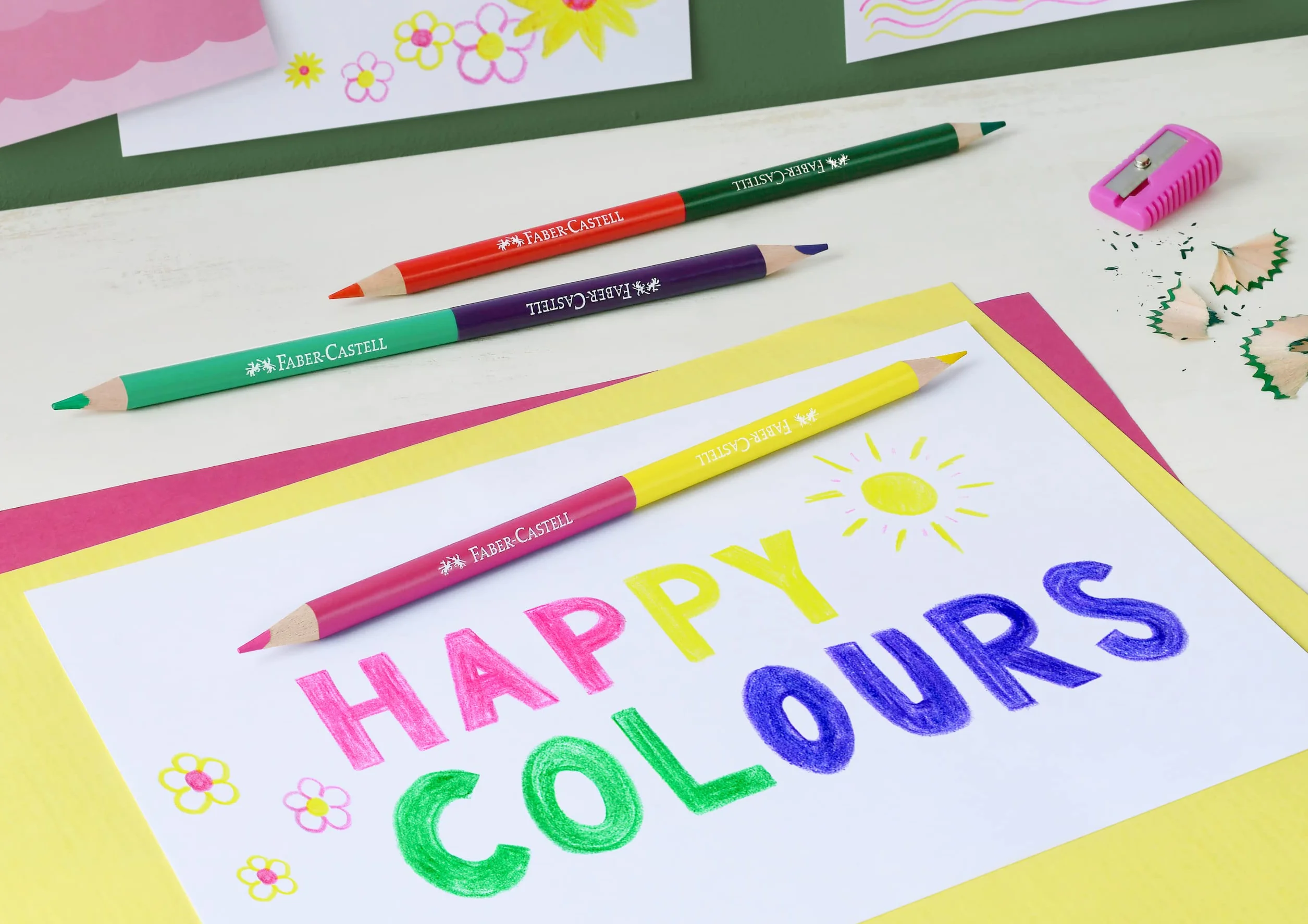 FABER-CASTELL 110324 - Zestaw kredek Classic Colour, 28 sztuk, z temperówk, dla dzieci i dorosBych