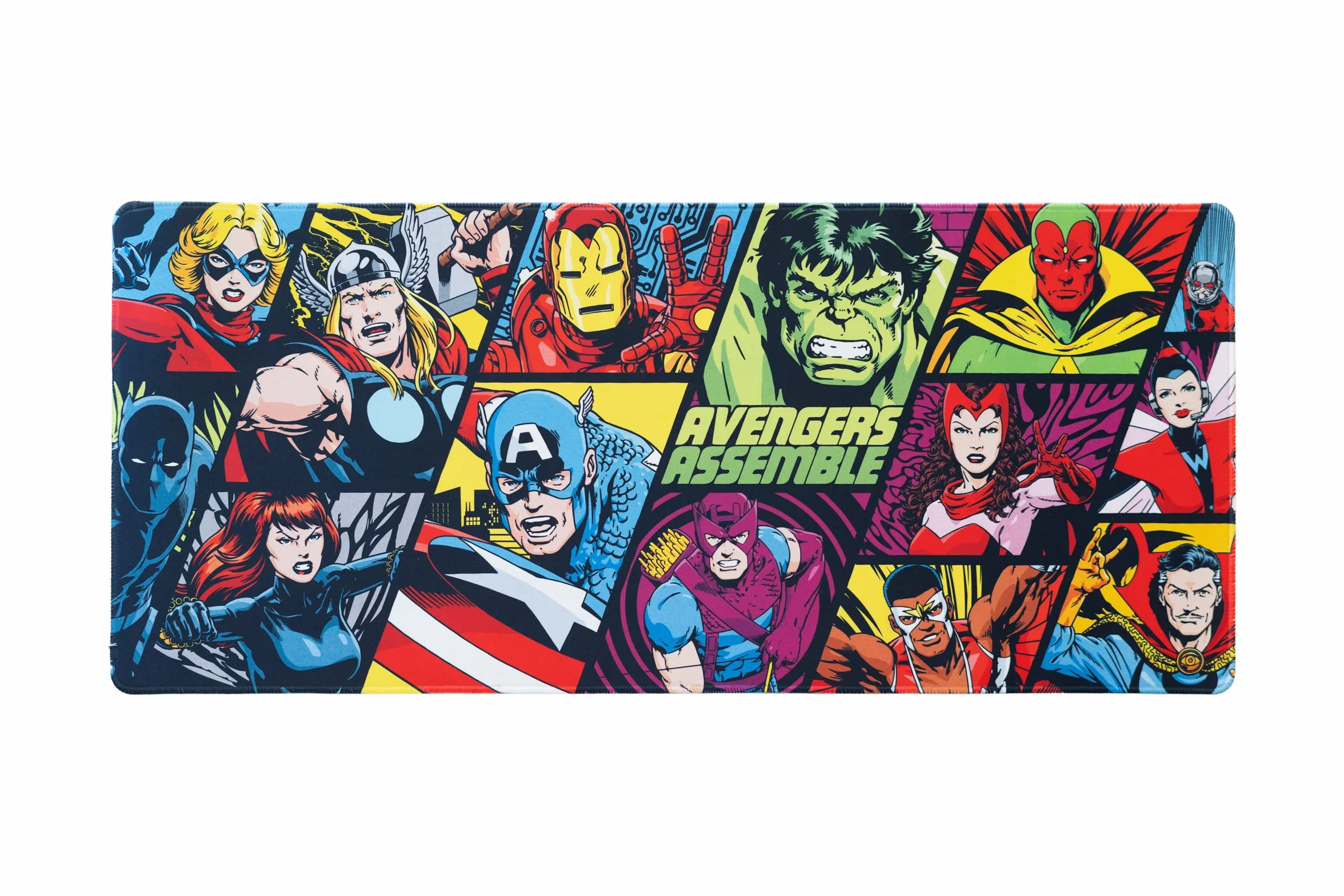 Erik Oficjalna Podkładka pod Mysz Marvel Avengers, Podkładka na Biurko 80 x 35 cm, Antypoślizgowa Gumowa, Podkładka pod Klawiaturę, Prezenty dla Fanów Avengers