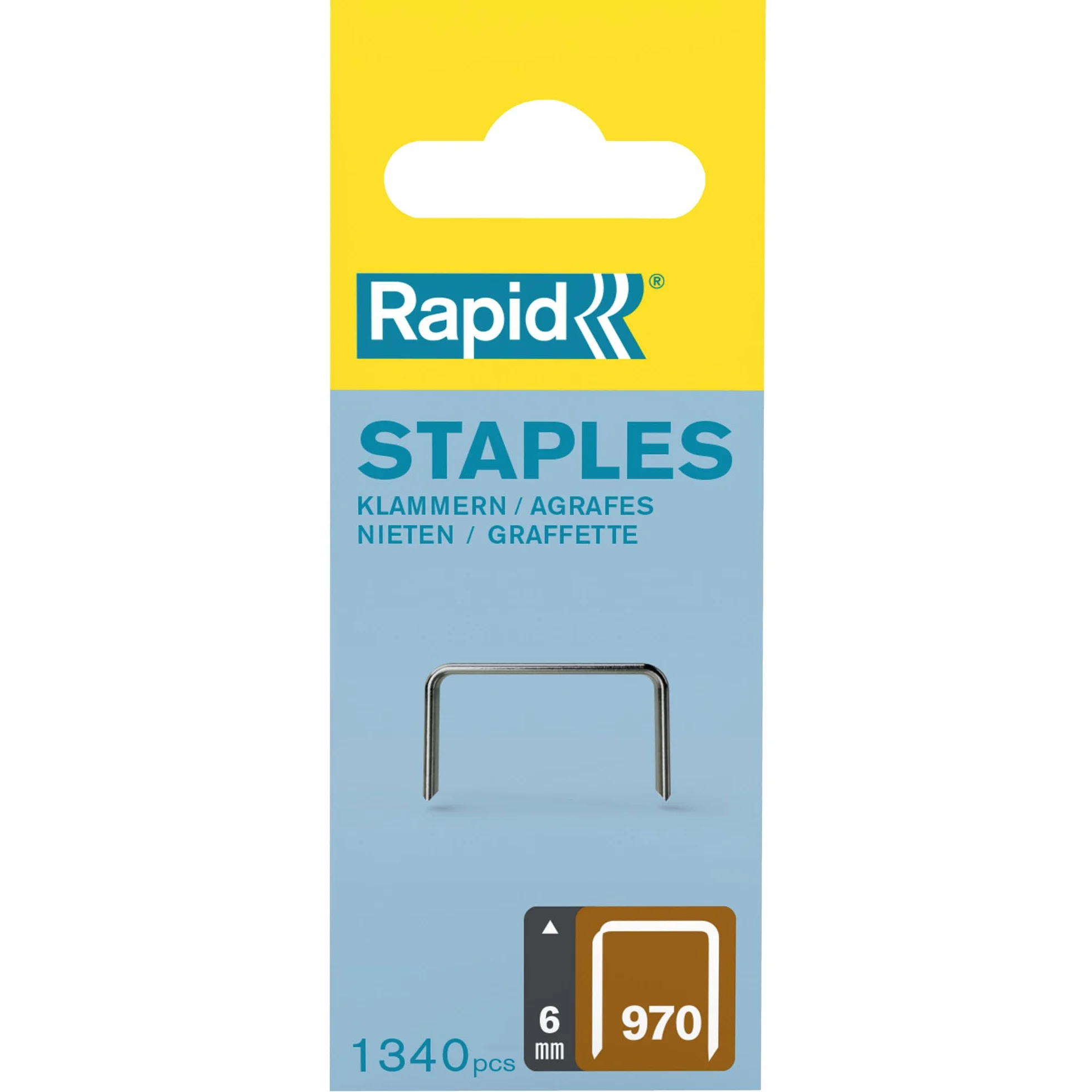 Rapid Zszywki 970 6 mm 1344 szt. do zszywacza Black & Decker