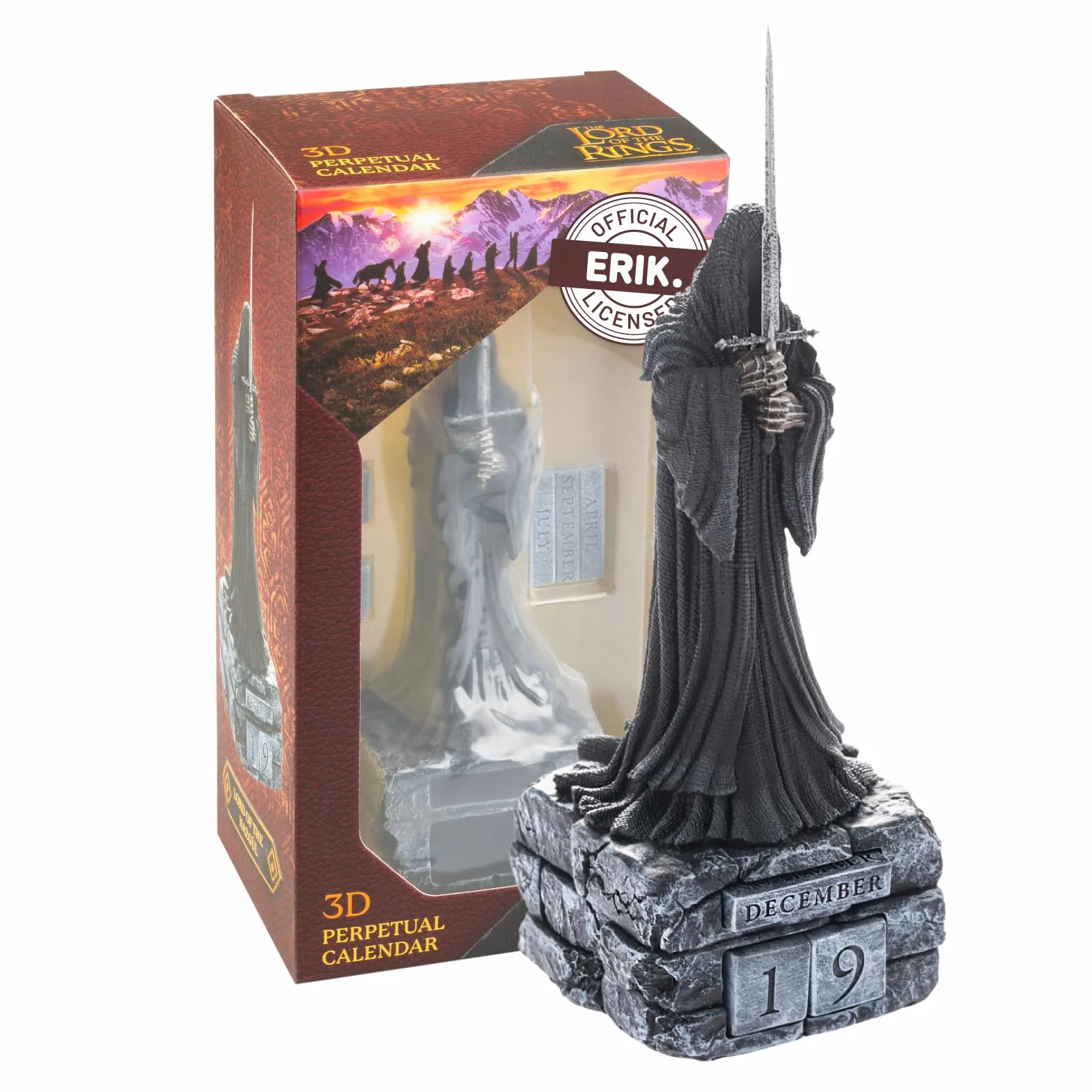 Grupo Erik The Lord Of The Rings Perpetual Calendar Flip Desk Calendar