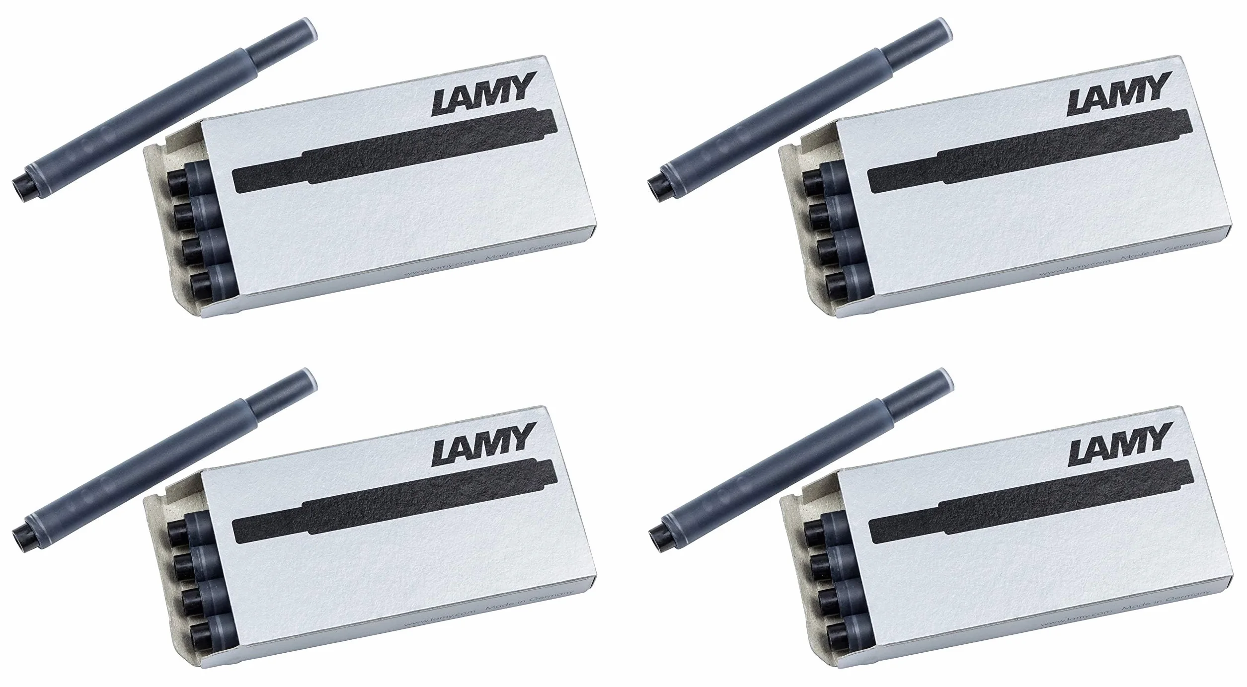 LAMY T10 Czarne wkłady atramentowe do piór wiecznych 4 opakowania