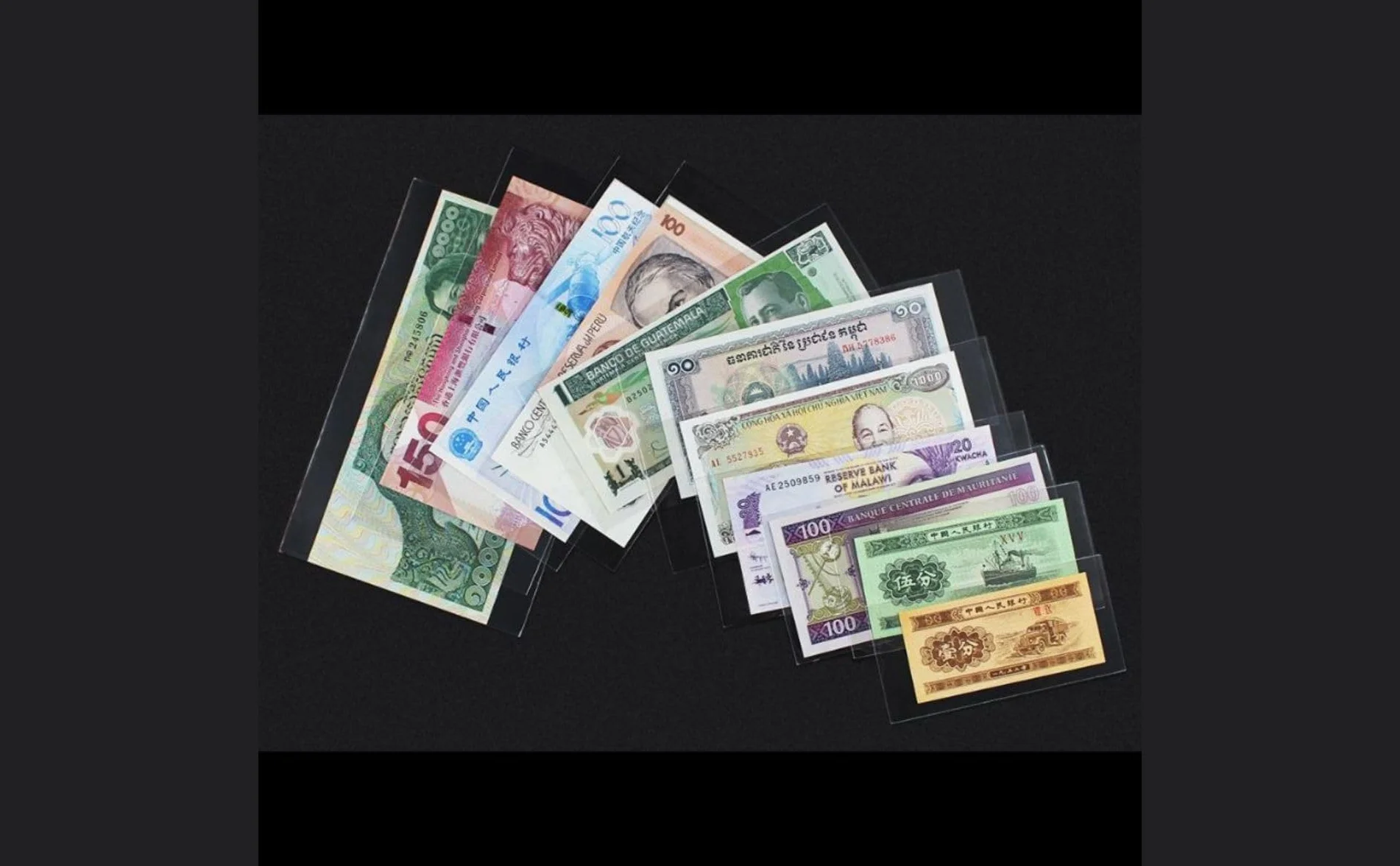 Profesjonalne Ochronne Koszulki Plastikowe na Banknoty Rozmiar 9, 50 sztuk OPP do Kolekcjonowania Monet