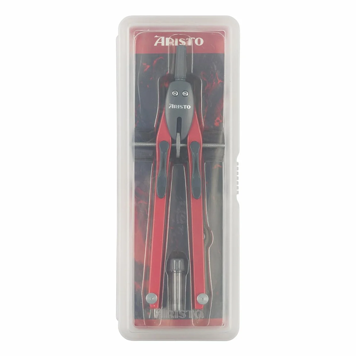 Aristo AR552812-20 BTS cyrkiel z szybką regulacją (koła do 340 mm średnicy, cynkowy odlew ciśnieniowy, 2 wkłady zapasowe i igła zapasowa) lava