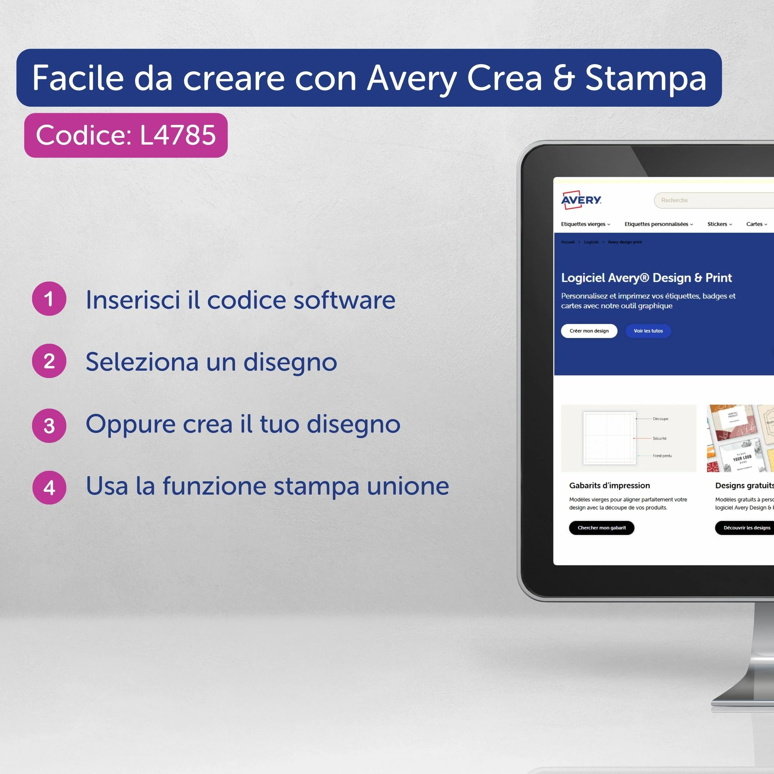 Avery Samoprzylepne etykiety zmiany położenia 80 x 50 mm niebieskie obramowanie L 4785 10 etykiet na arkusz A4