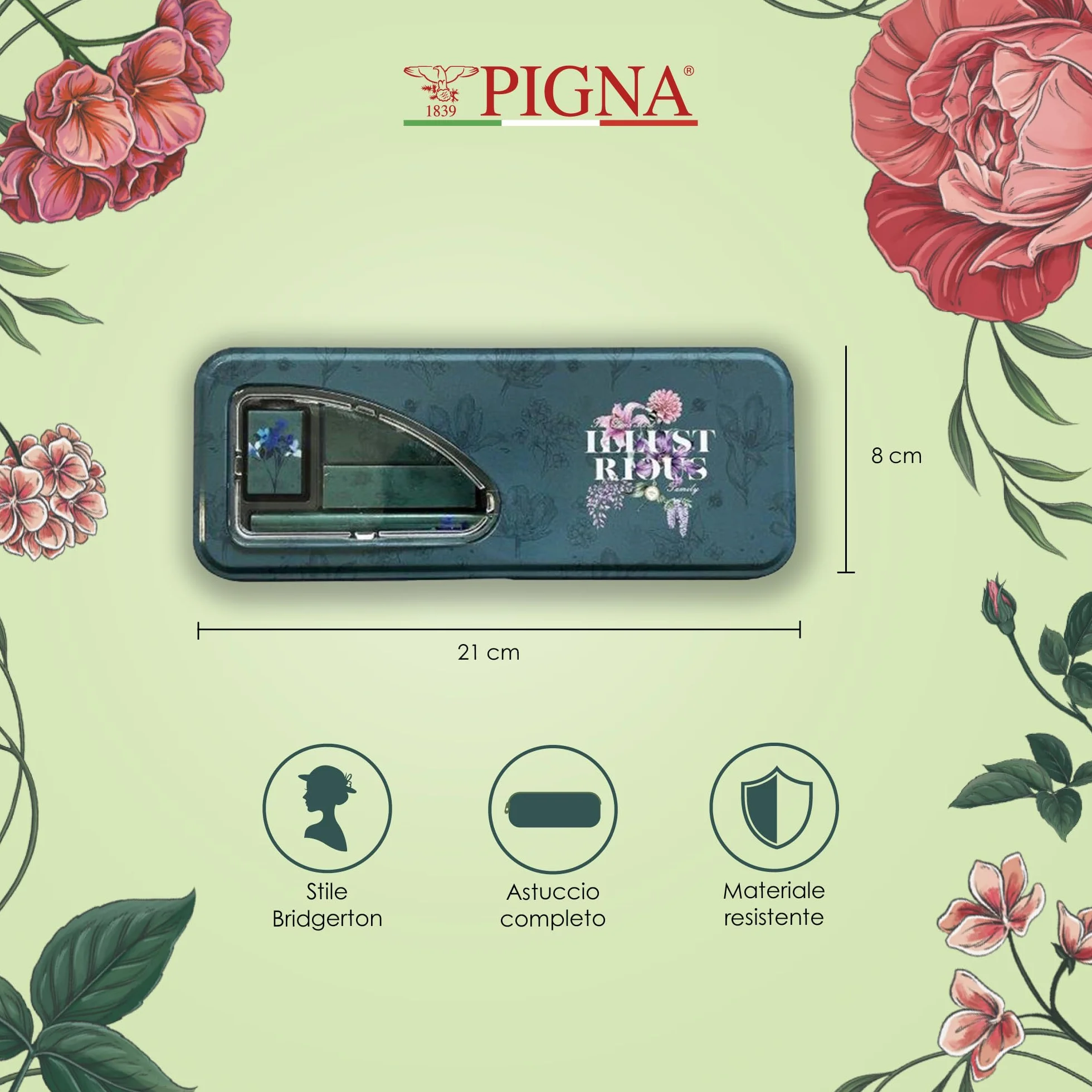 Pigna Bridgerton zestaw do pisania w blaszanym pudełku