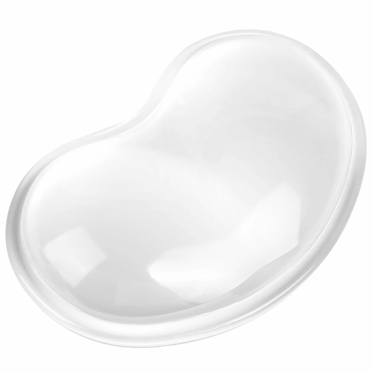 Podkładka pod nadgarstek, miękki, żelowy, przezroczysta, silikonowa poduszka żelowa, ergonomiczna poduszka pod nadgarstek, do laptopa, biura, pracy, komputera, gier