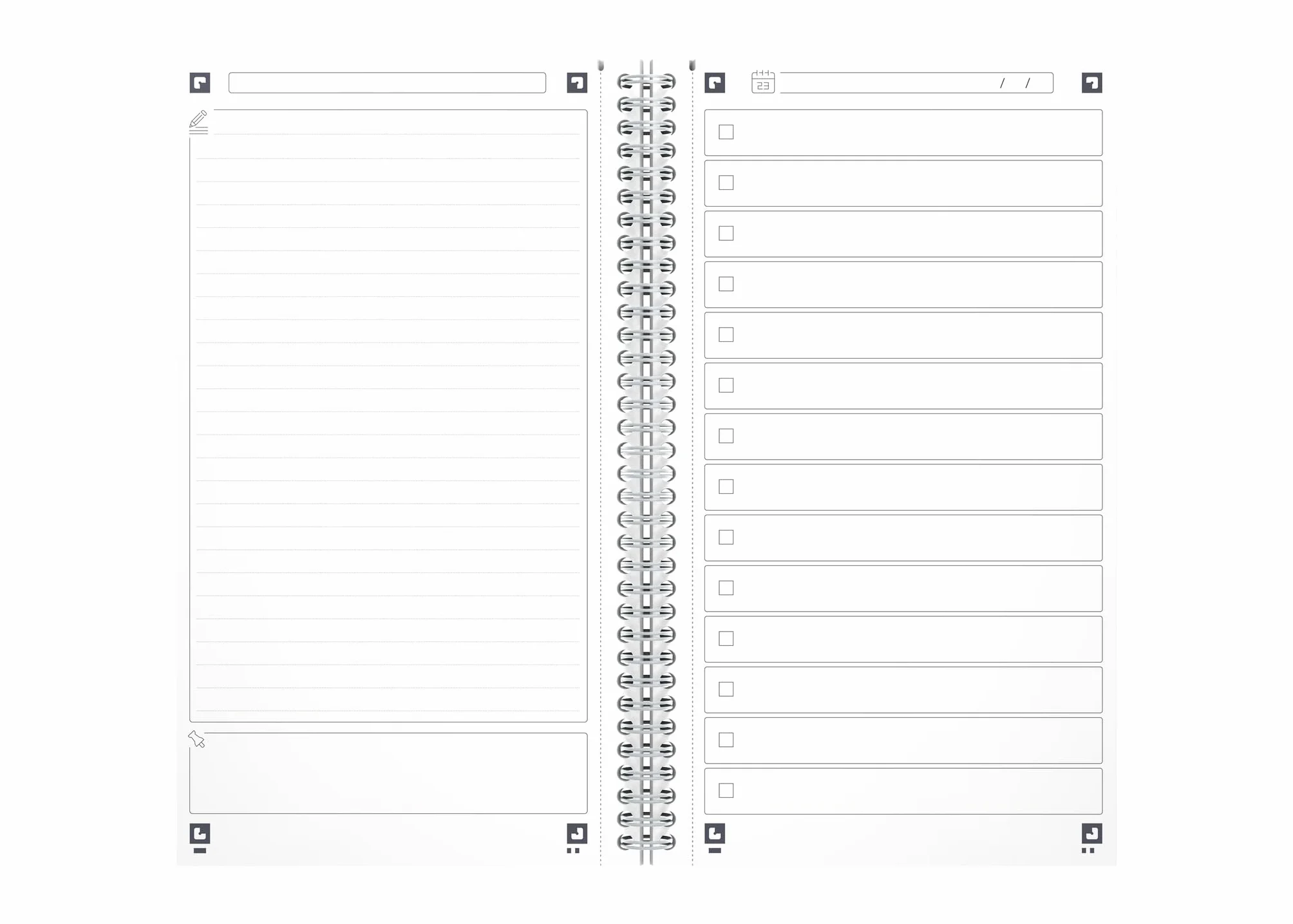 Oxford Aqua To Do Planner 115 arkuszy notes do zadań