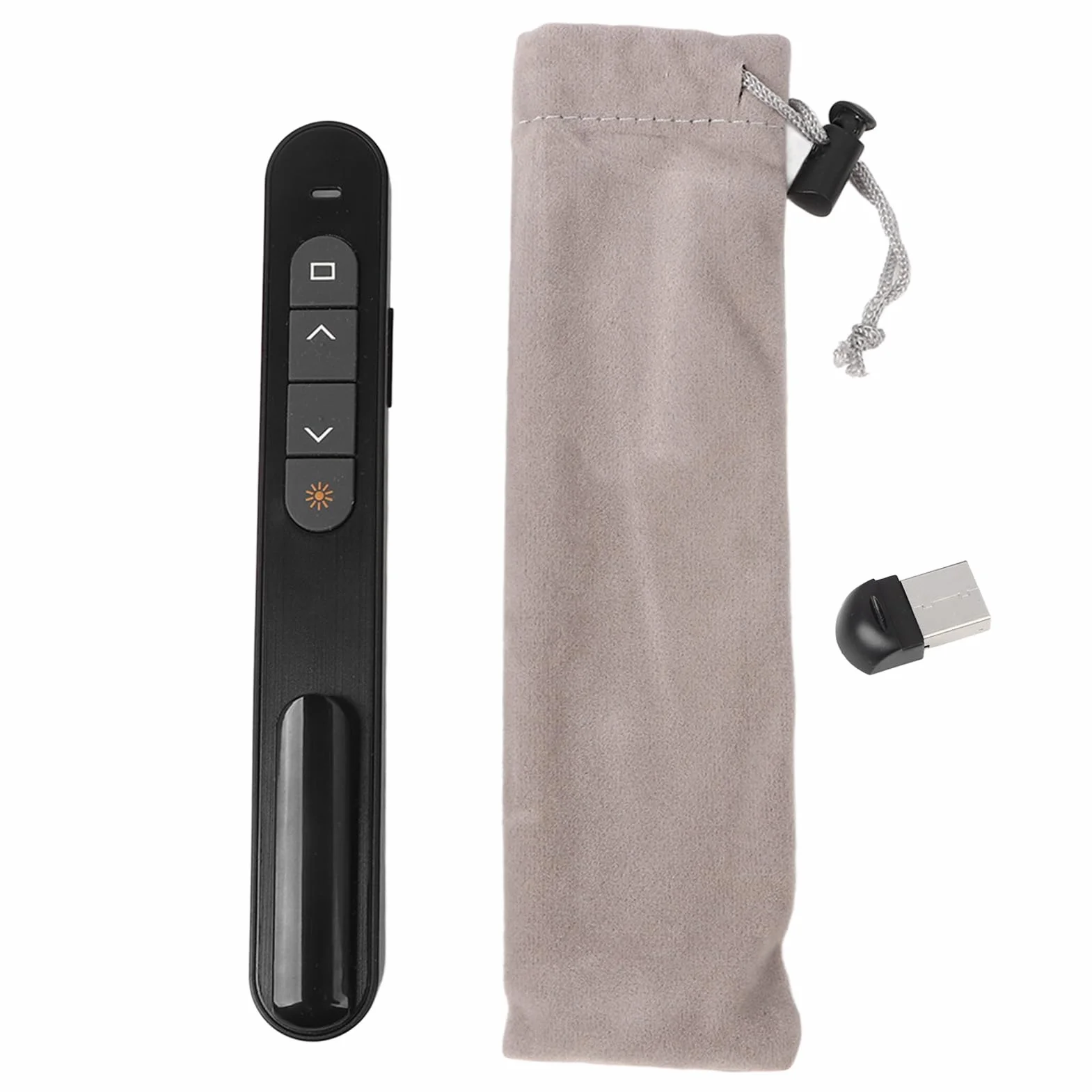 Bezprzewodowy Prezenter, Zatrzask do Prezentacji, Przycisk do Prezentacji ze Sterowaniem USB, Pilot PPT PowerPoint do Laptopa, do Biura w Klasie, Wymagana Bateria AAA