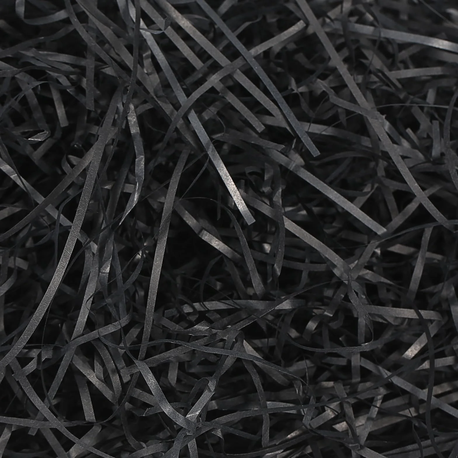 HXJDAM Raffia 500 g rozdrobniona bibułka, materiał wypełniający prezent i DIY. Idealne opakowanie na prezent do pudełek prezentowych. (czarny(500 g))