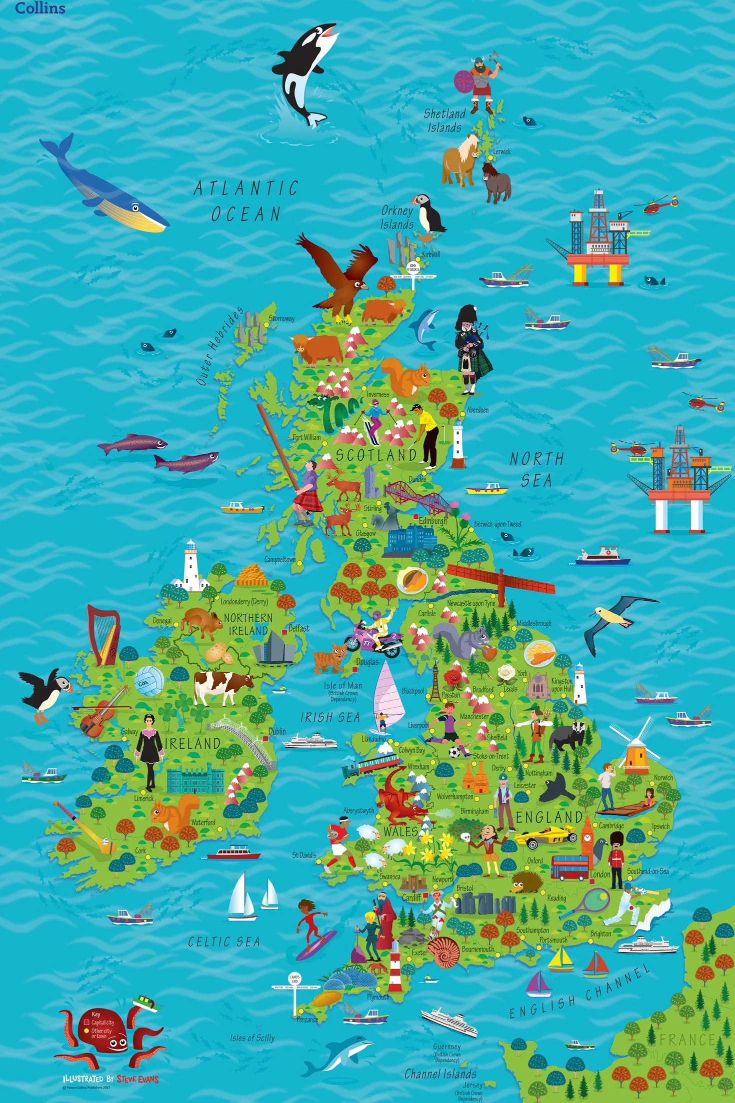 Children’s Wall Map of the United Kingdom and Ireland: Ideal way for kids to improve their UK knowledge