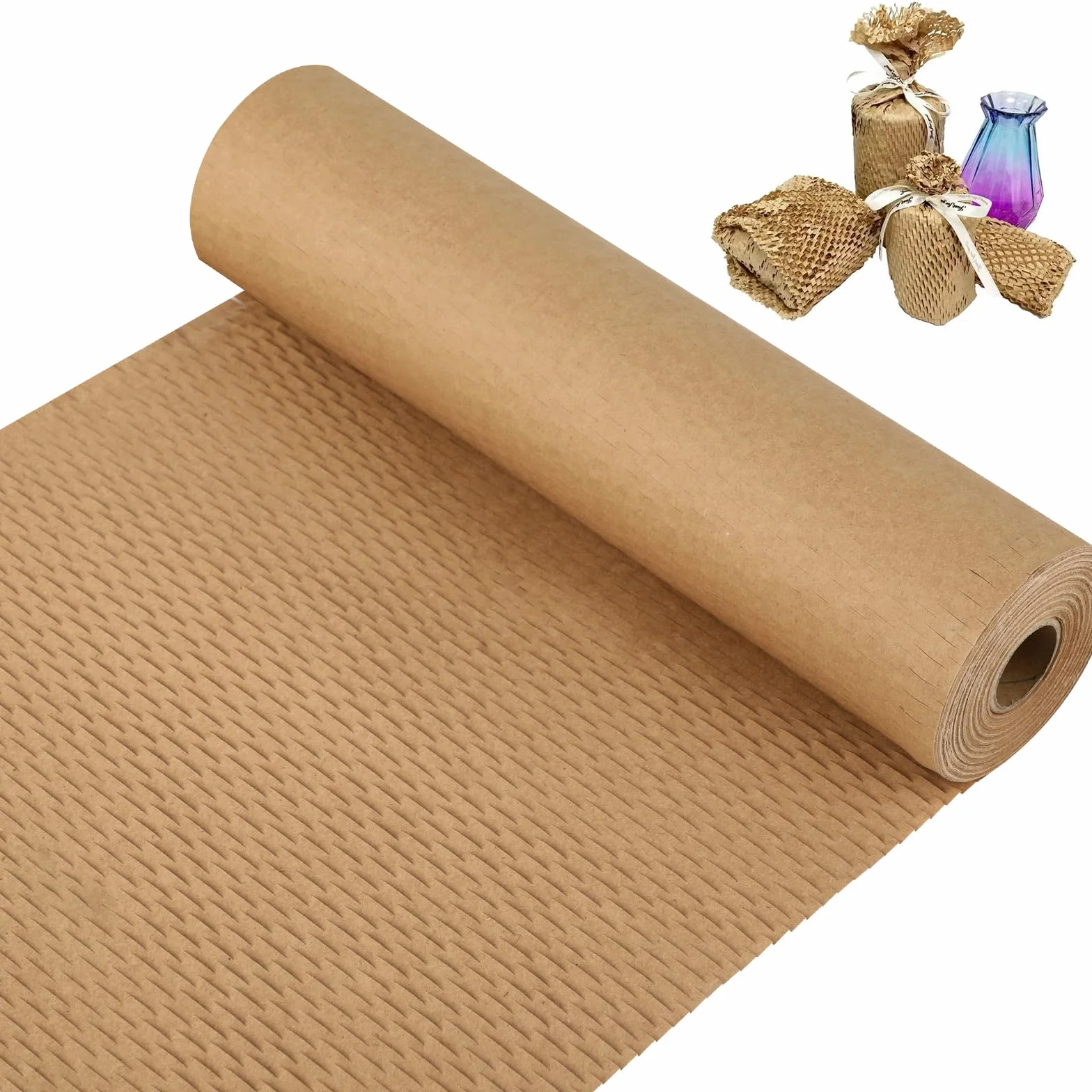 Rolka papieru plastra miodu 30 cm x 30 m - Ekologiczna alternatywa dla folii bąbelkowej