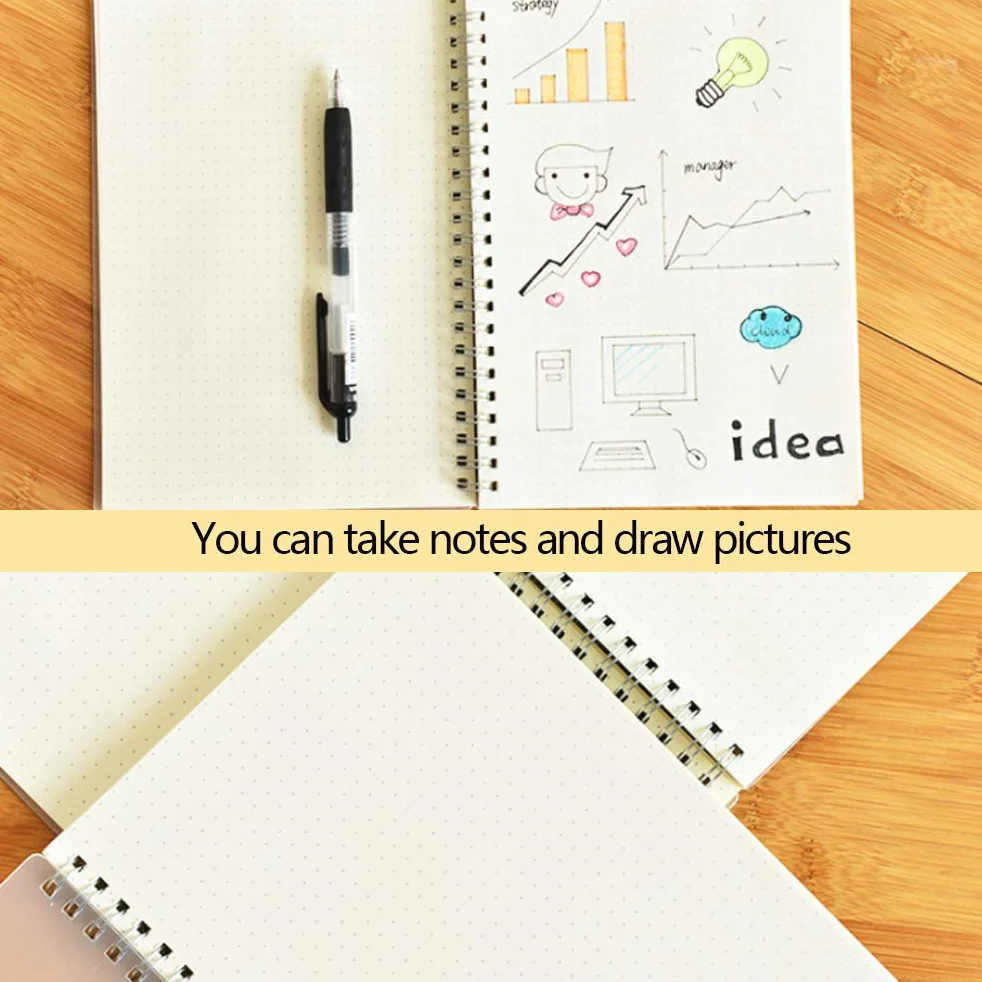 FOCCTS 135 Blätter Gepunktetes Papier Dot Grid Paper A5 6 Löcher Nachfüllpapier für Filofax A5, Notizen, DIY, Bullet Journal, Skizze, Malerei, 21 x 14.2 cm