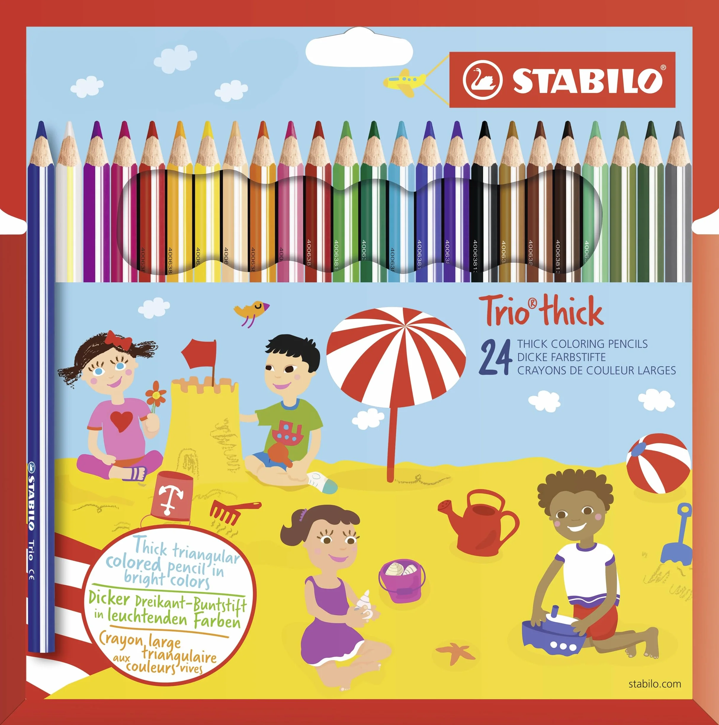Kredka - STABILO Trio thick etui 24 kolory
