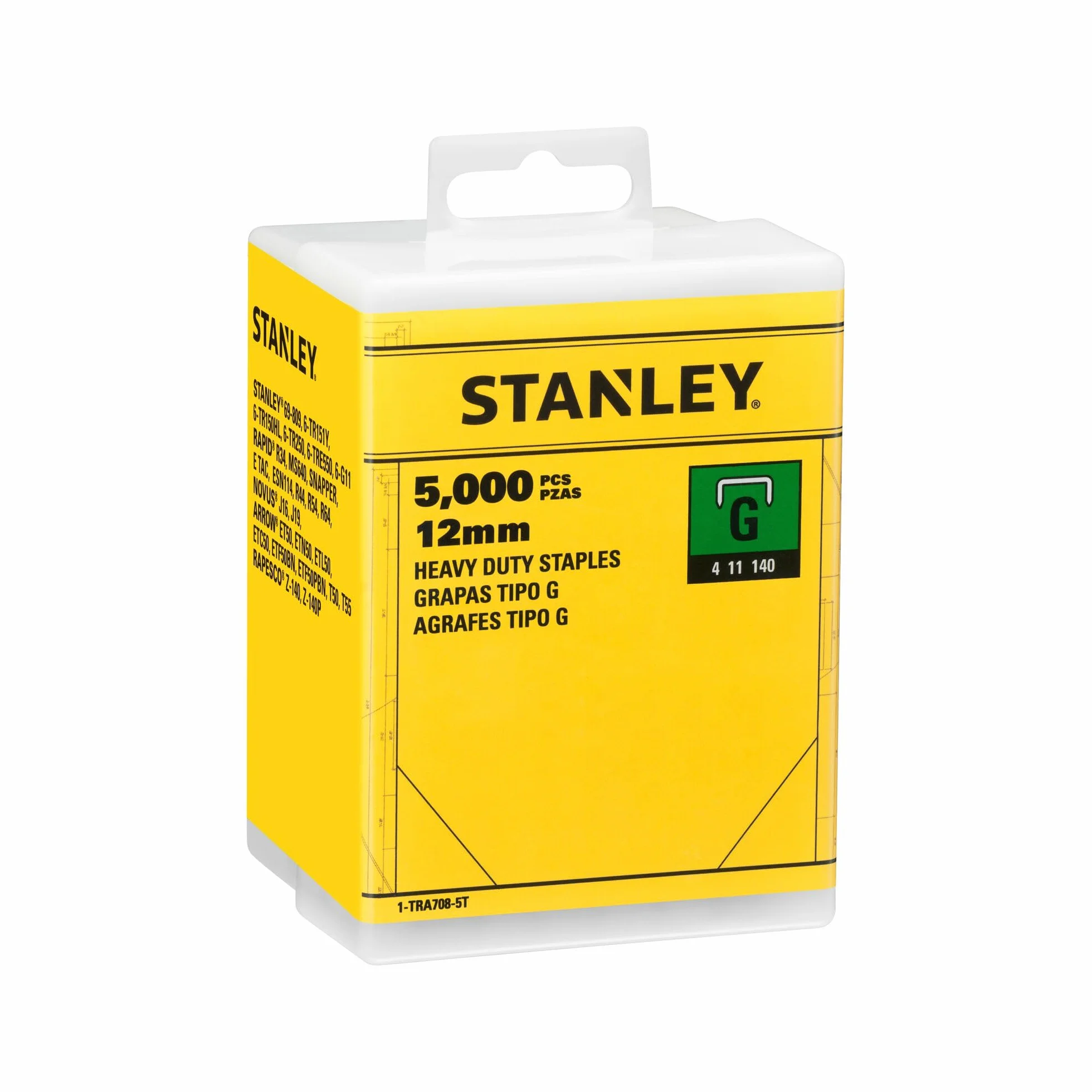 Stanley zszywki 12 mm 5000 sztuk 1-TRA708-5T