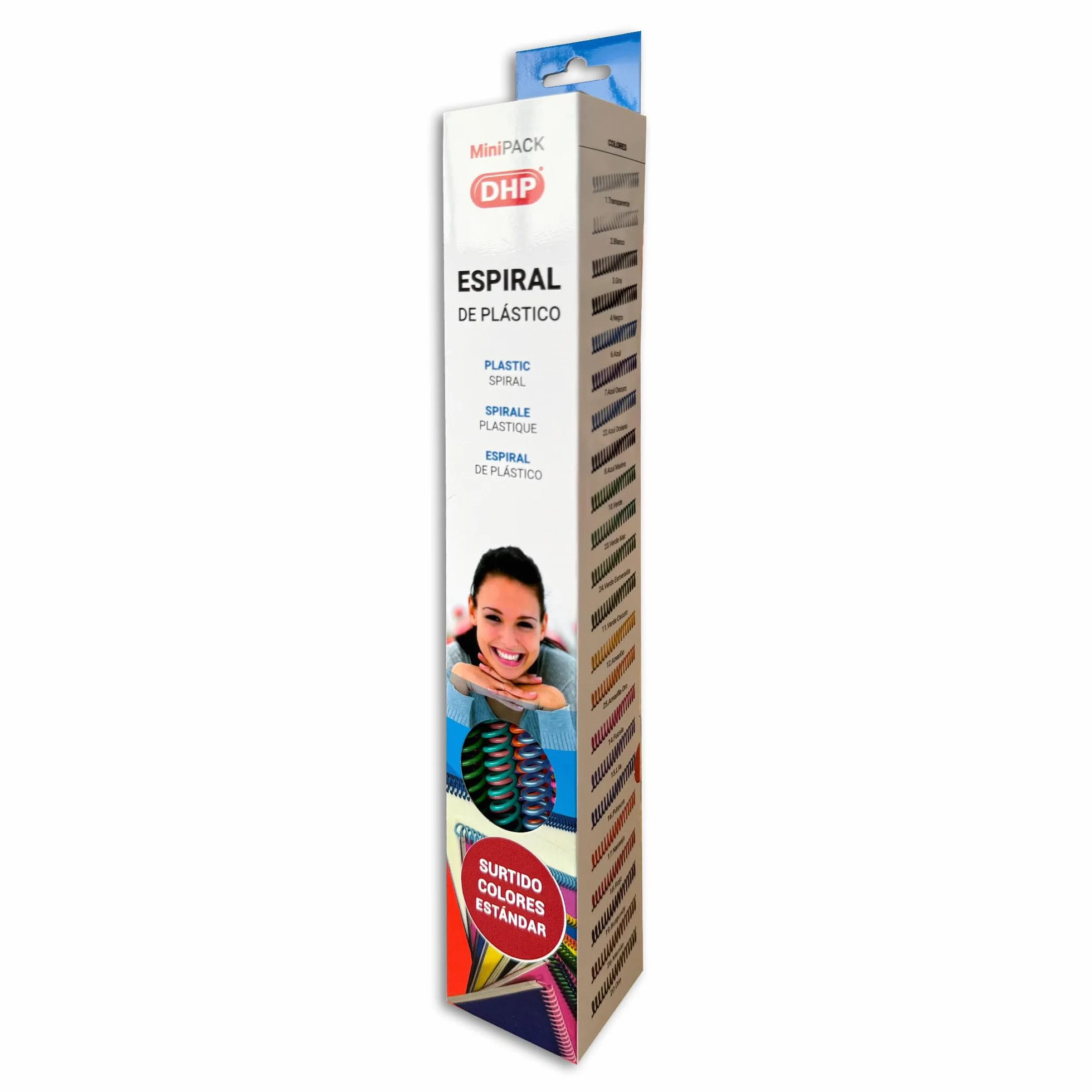 Spirala z tworzywa sztucznego 5:1 16 mm A4 miniPACK 25 sztuk