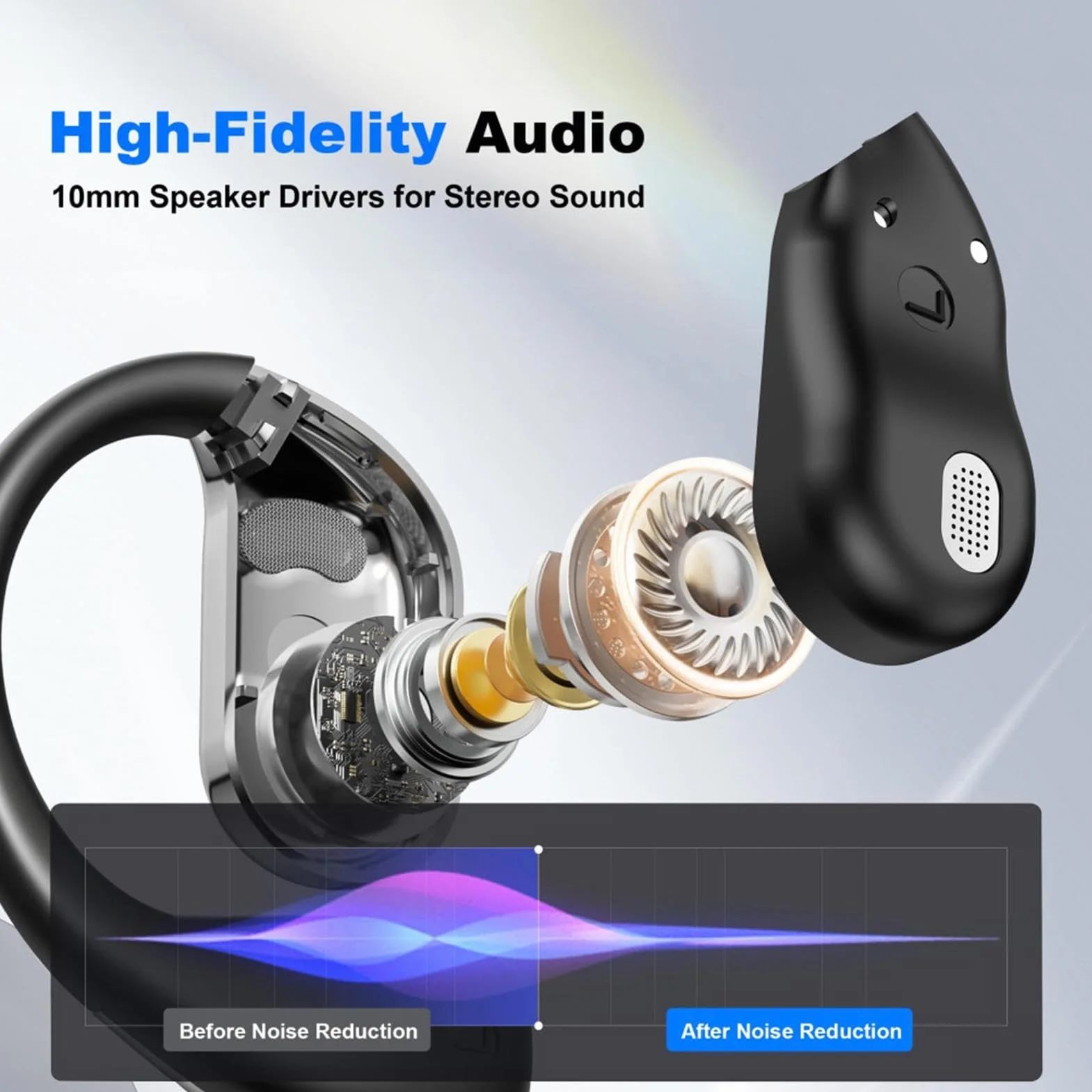 Ai Translator Earbuds, Type-C Charging Device, 144 Languages Headphone, Real Time Long Battery Life Connects with App for Everyday, 5.91x4.09x1.18 Inches