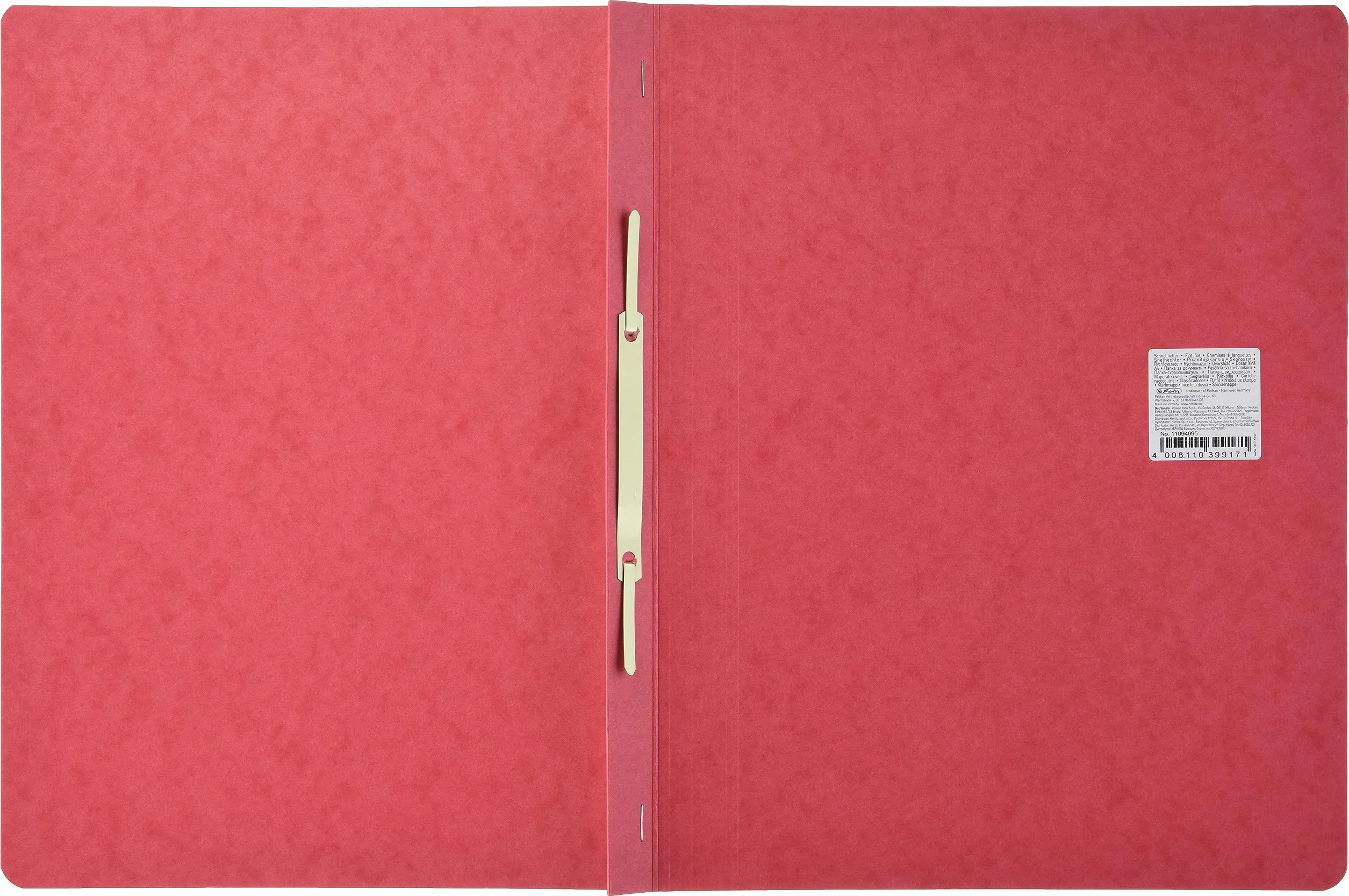 Herlitz 11094695 Skoroszyt, Czerwony, 10 sztuk, format A4