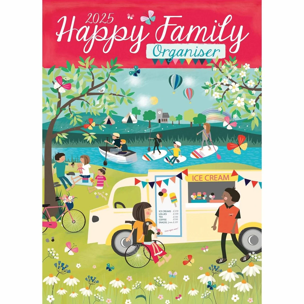 Happy Family Planner A3 Calendar 2025