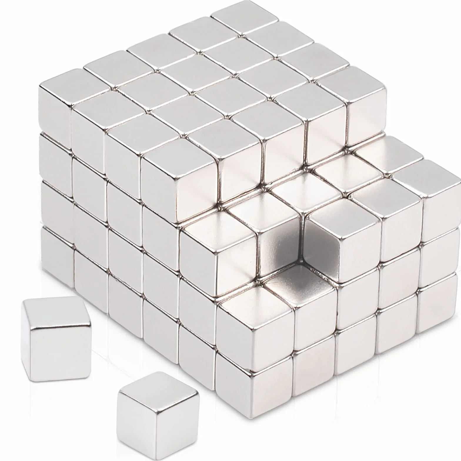 Magnesy neodymowe 110 sztuk 4.5 x 4.5 x 4.5 mm do tablic magnetycznych lodówki