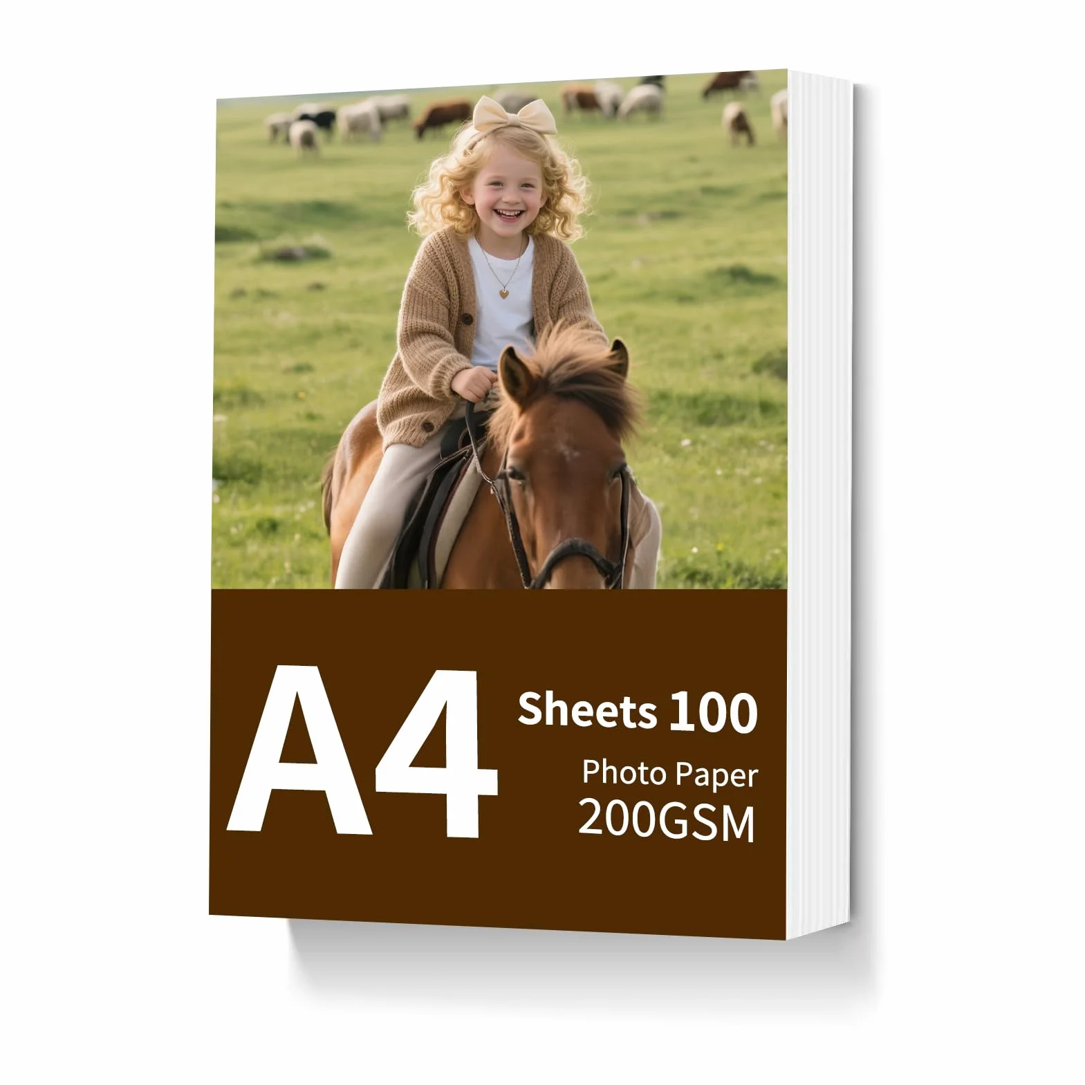 Papier fotograficzny A4 200 GSM 100 arkuszy wysoki połysk do drukarki atramentowej