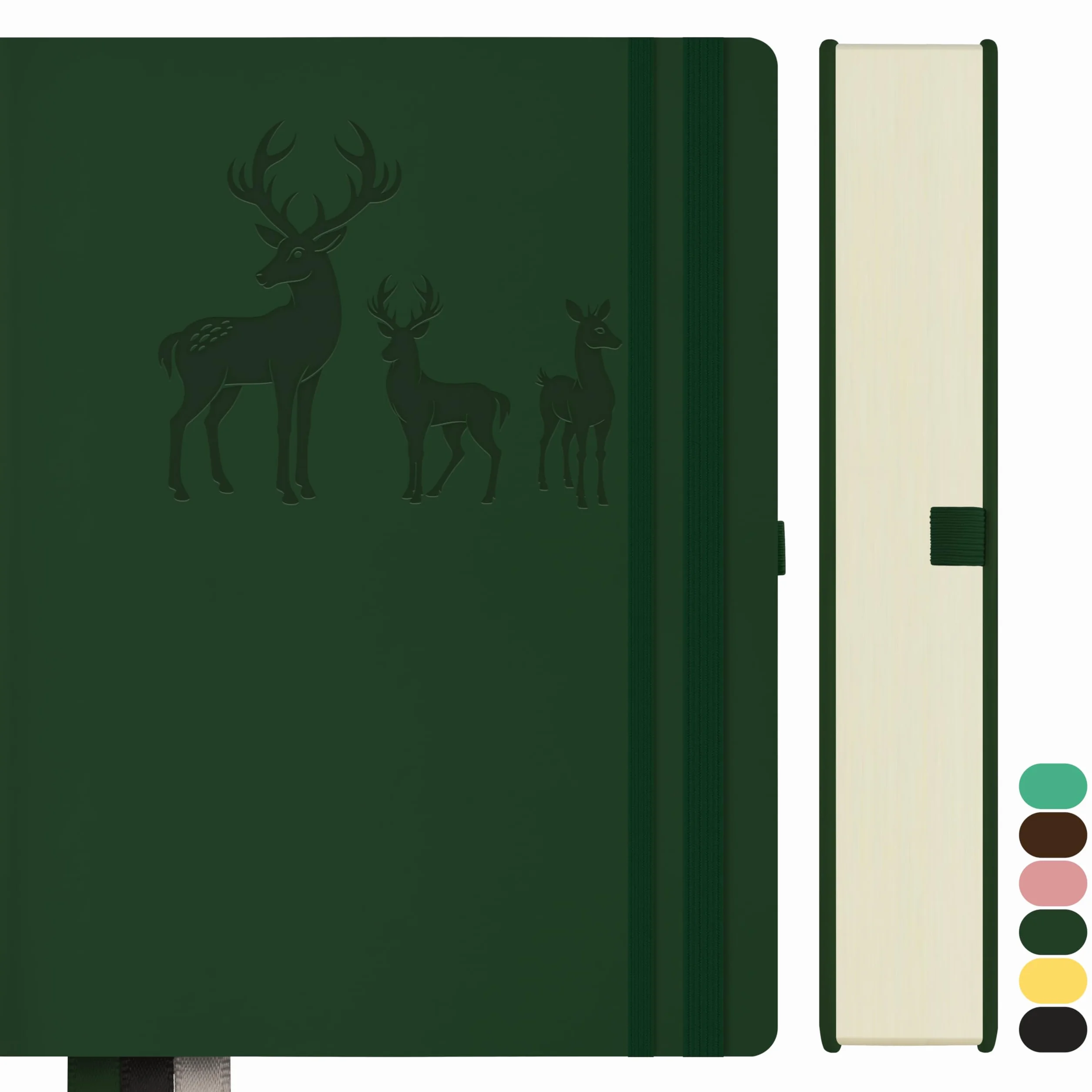 Notatnik A5 w Linie Bullet Journal 360 stron 100 g/m² 14,5 x 21 cm Zielony