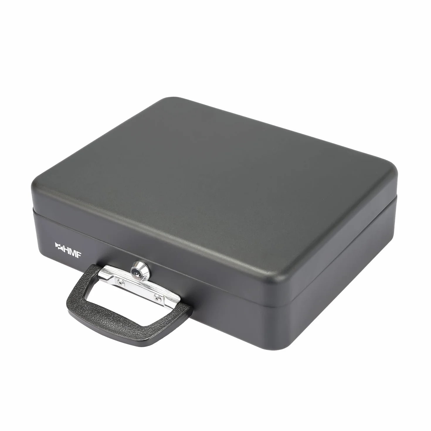 HMF Pudełko na monety z uchwytem 30 x 24 x 11 cm czarne