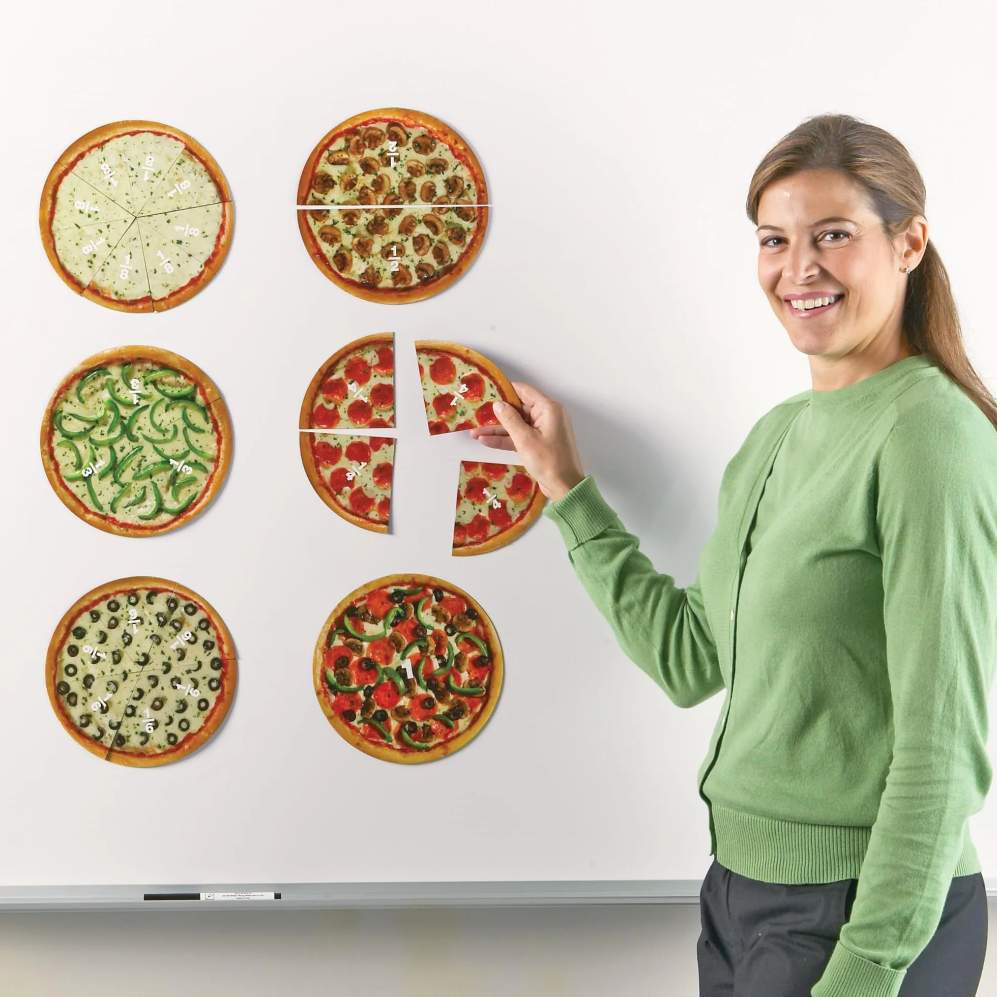 Learning Resources Magnesyczny Pizze Frakcjas 6-Kawałek Zestaw