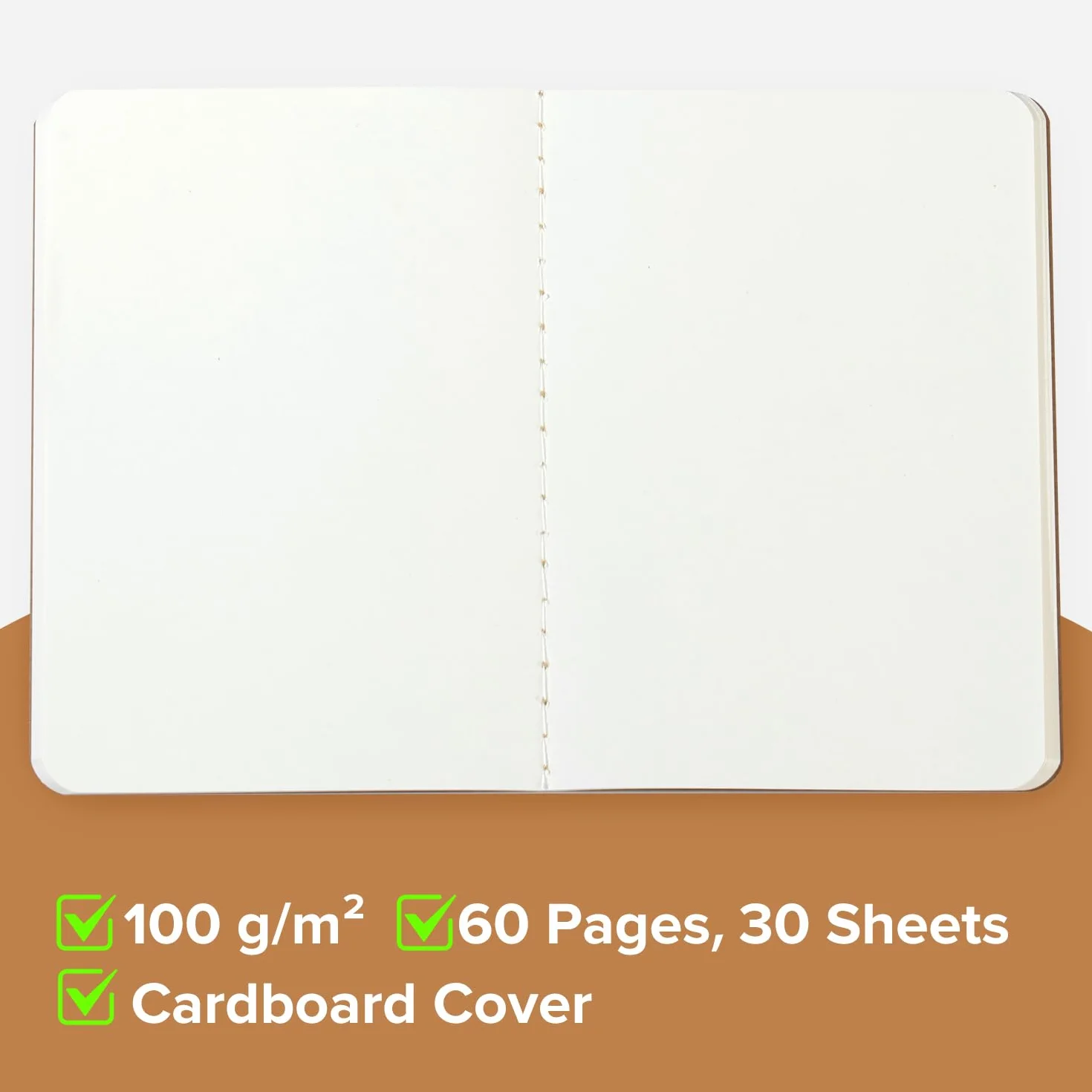 HOMEMARS Notatnik A6, 14 sztuk, 100 GSM, gruby papier, mini notatnik, notatnik blanko, mały notatnik, notatnik A6, zeszyt A6, 10x14cm, 60 stron, okładka kartonowa