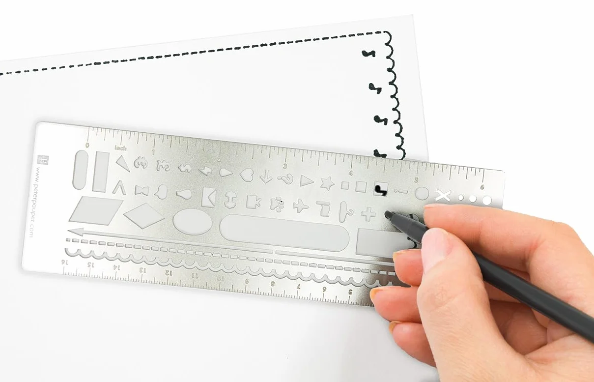 Metalowy szablon do zakładek Bullet Journals