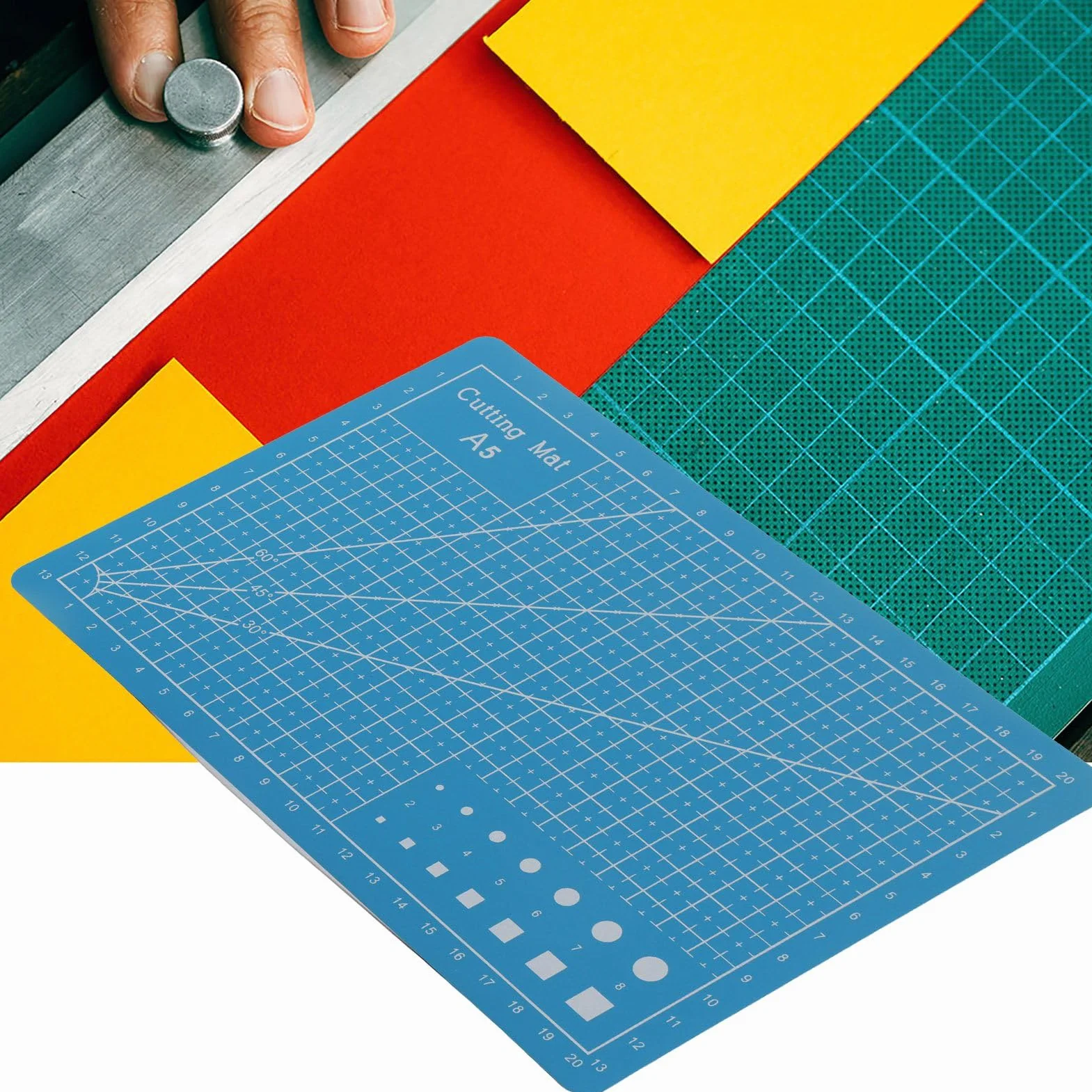Deska do krojenia A5, samolecząca mata do cięcia z PVC do biura szkolnego Praca ręczna Skóra rzemieślnicza Patchwork