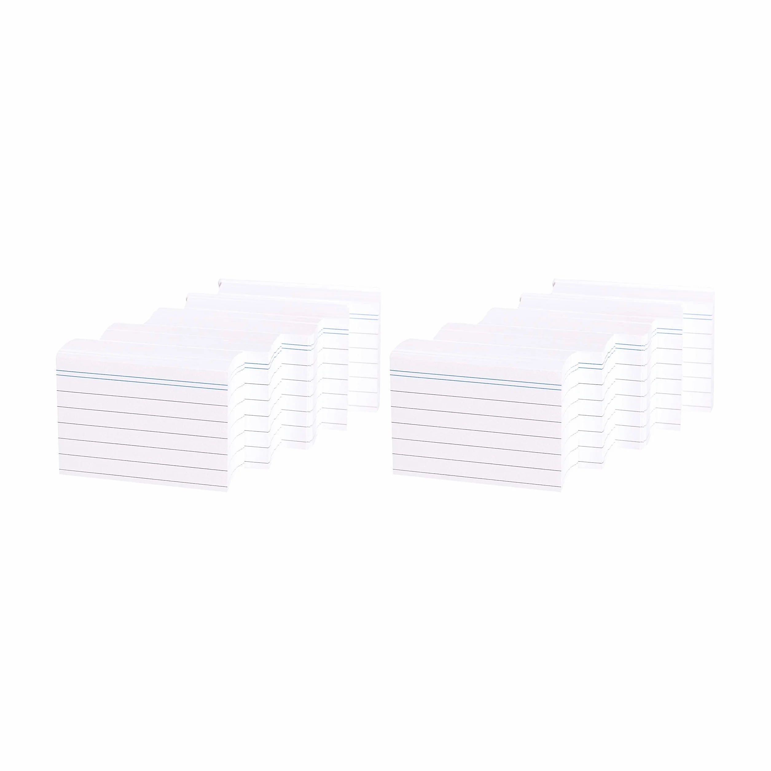 Amazon Basics Karteczki kartotekowe A8 (7,4 x 5,2 cm), w linie, białe, opakowanie 1000 sztuk