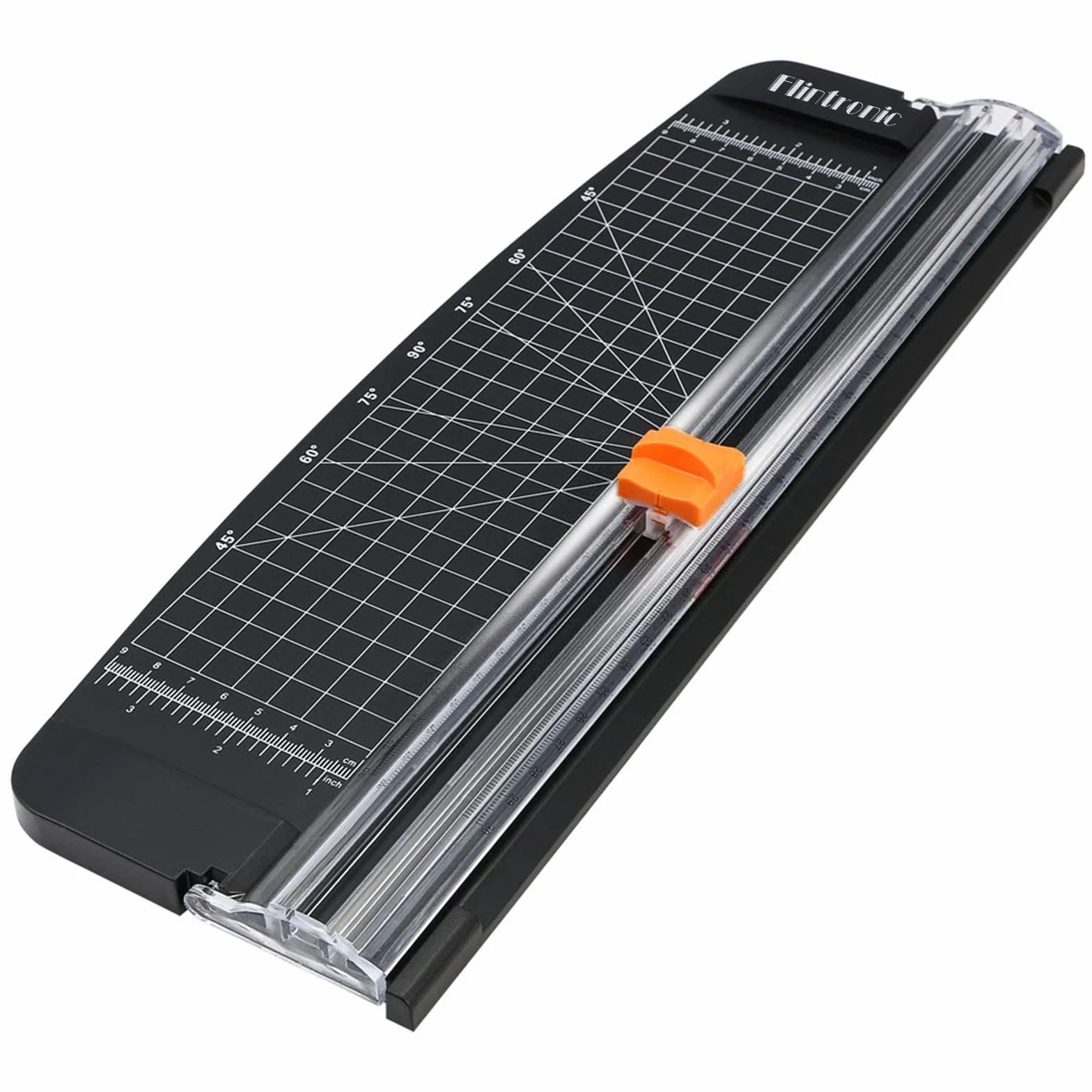 flintronic Przenośna gilotyna do papieru A4 38 cm czarna
