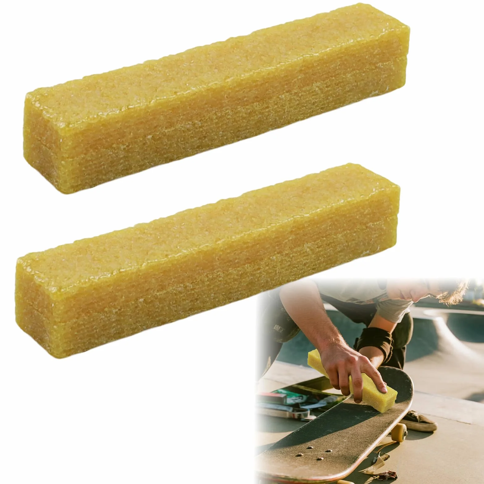 Zestaw 2 gumek szlifierskich 150 x 25 x 25 mm – gumka do ścierania do usuwania pozostałości kleju – idealne do scrapbookingu, majsterkowania, akwareli, szkoły i gospodarstwa domowego