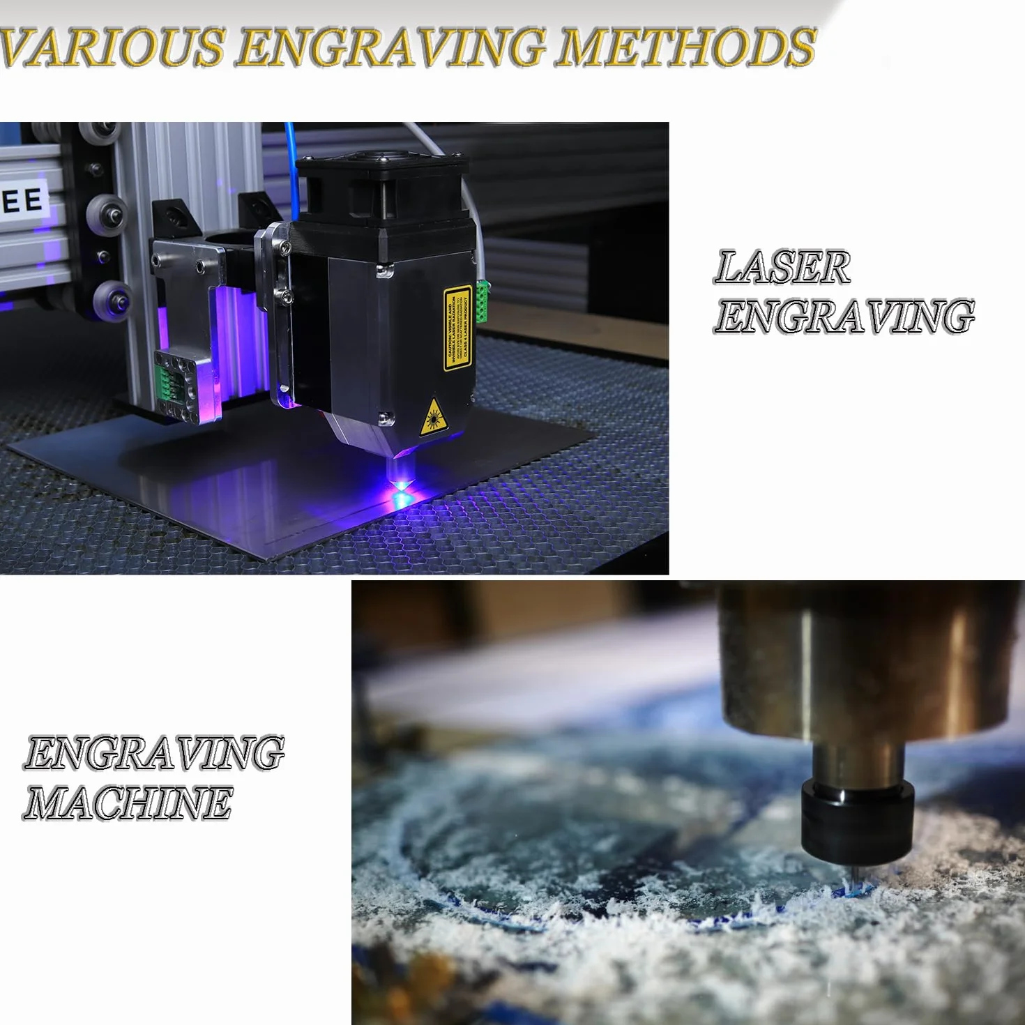 Metalowe wizytówki 8,6 x 5,4 cm ze stali nierdzewnej, opakowanie 20 sztuk, grawerowane laserowo