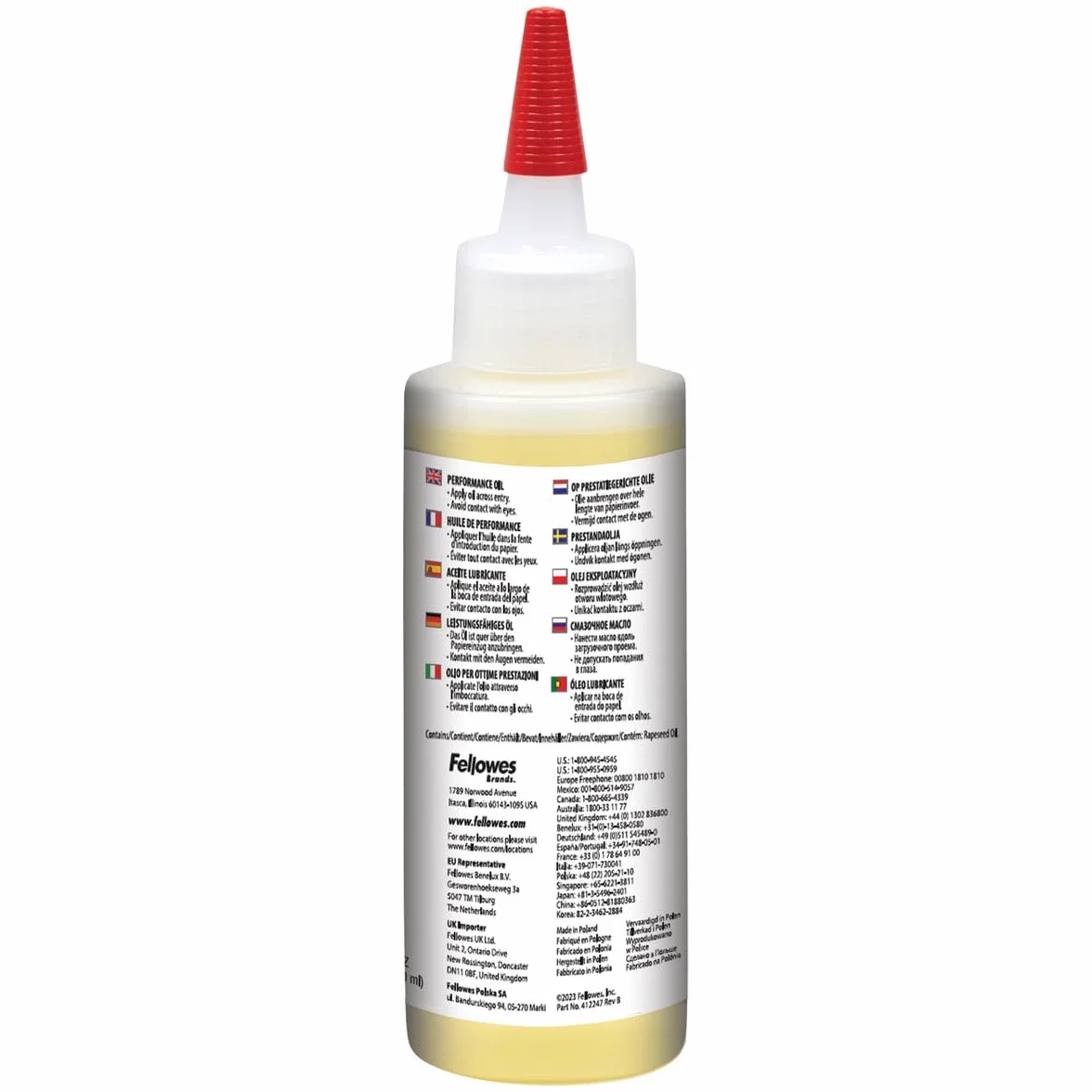 Fellowes Olej do niszczarek papieru 355 ml - smar do niszczarki
