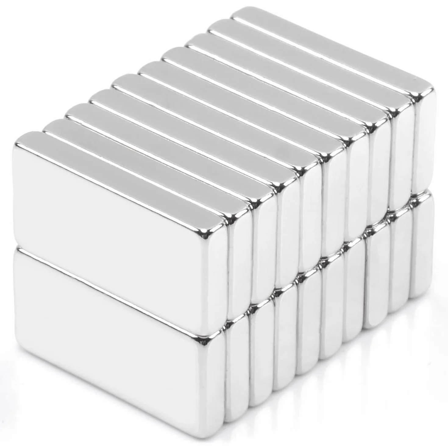 Magnesy neodymowe prostokątne 20x10x3 mm samoprzylepne do tablic magnetycznych