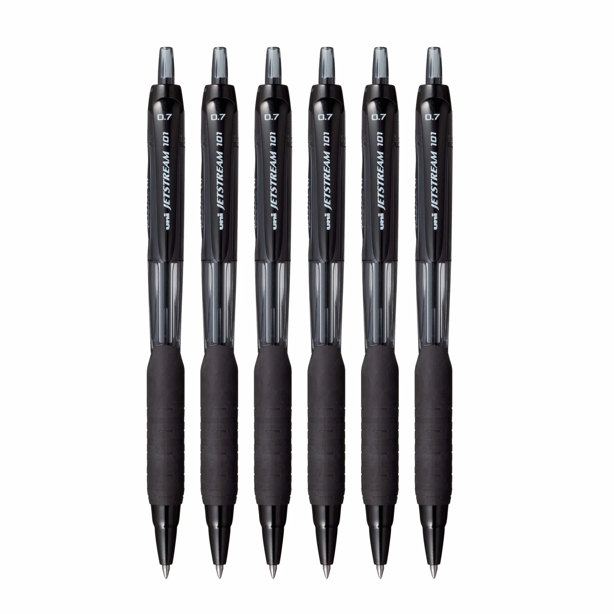 uni-ball Jetstream SXN-101-7N długopis kulkowy, końcówka 0,7 mm, czarny tusz, 6 sztuk
